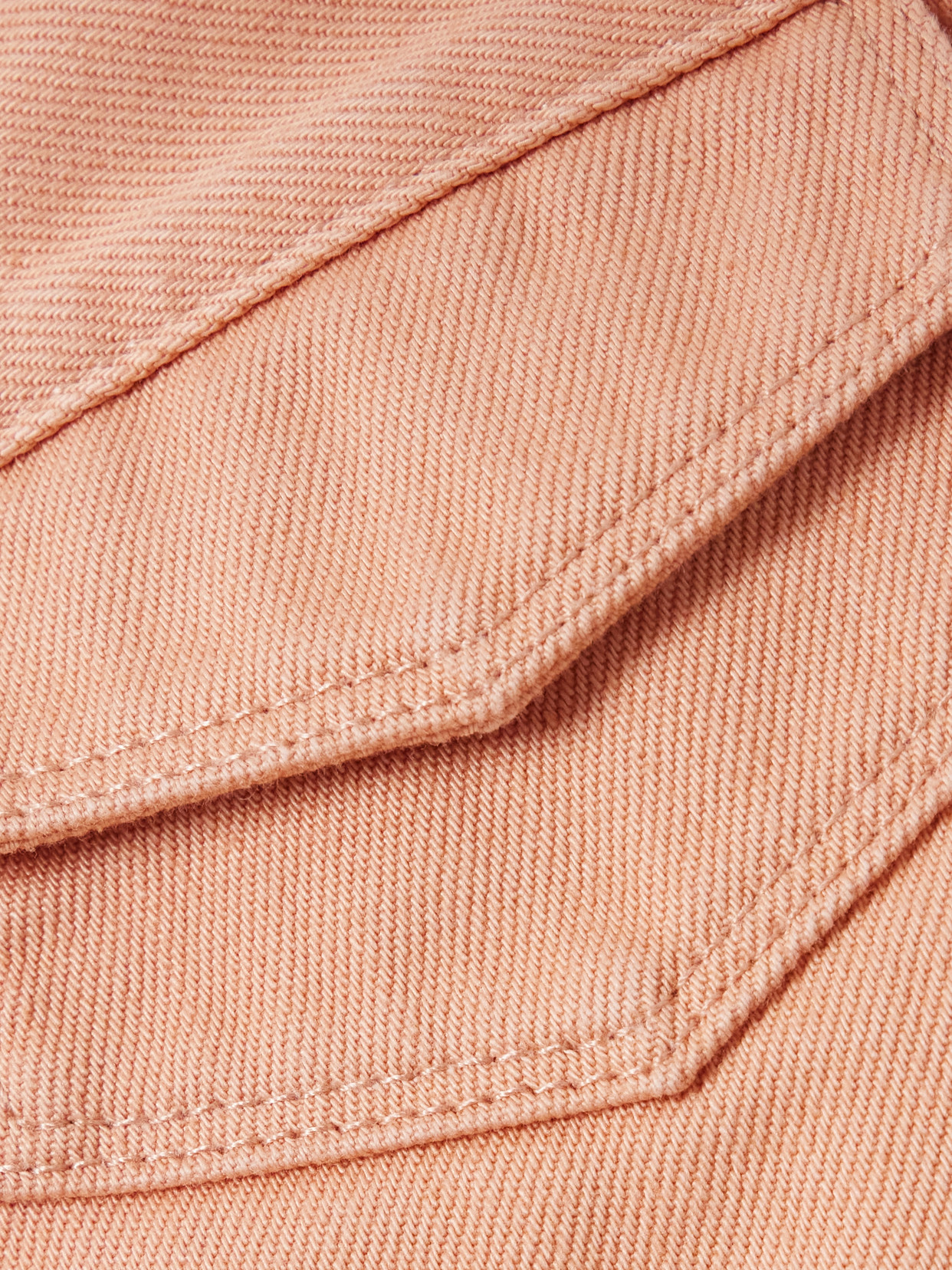 Shop Chloé Embellished Denim Shorts In Orange