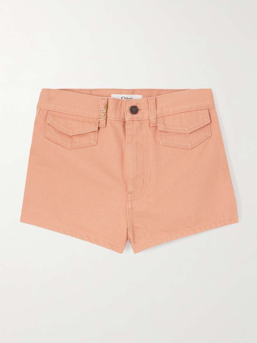 Chloé Embellished Denim Shorts