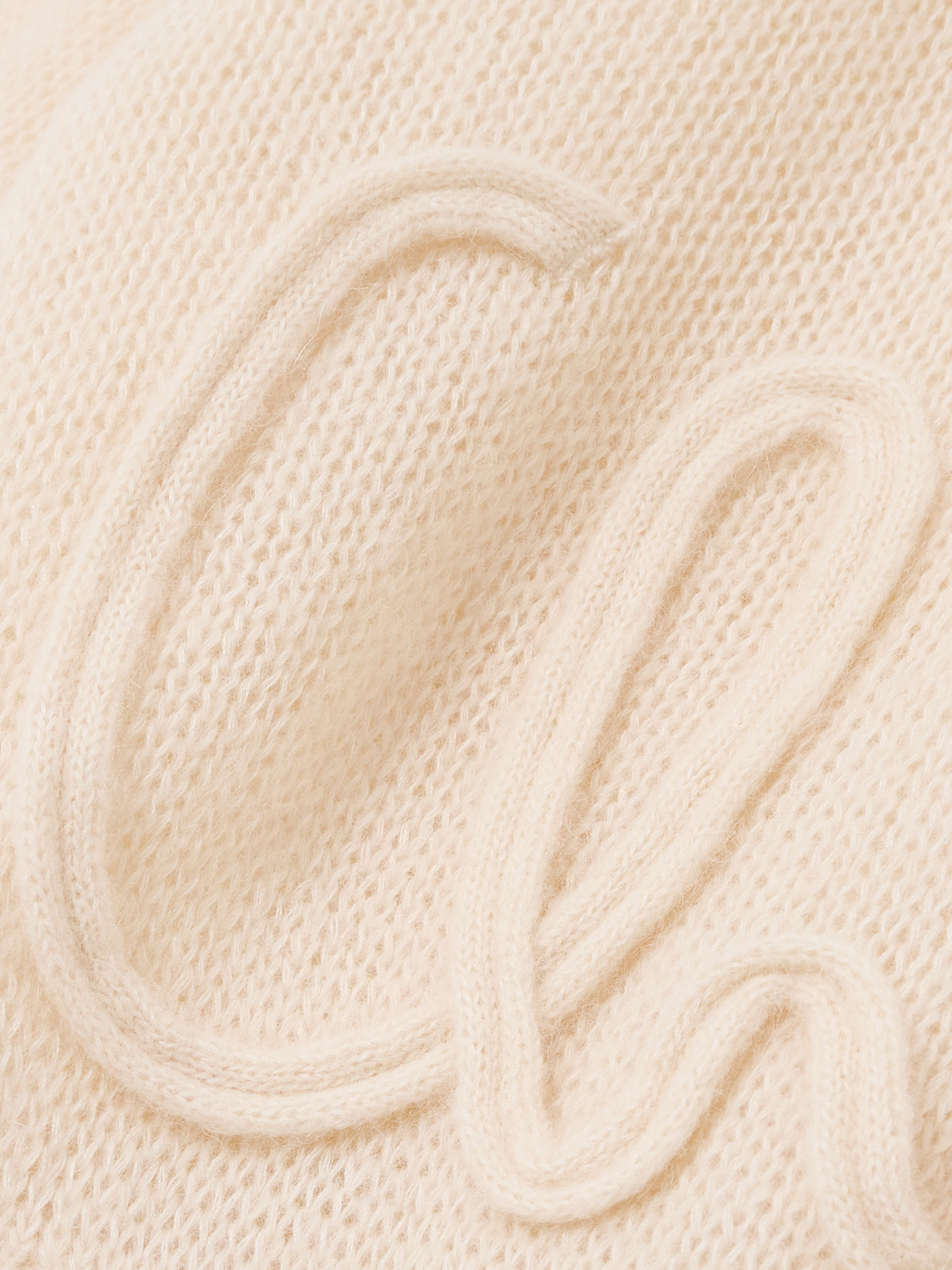Chloé Embroidered Alpaca And Silk-blend Sweater In Cream