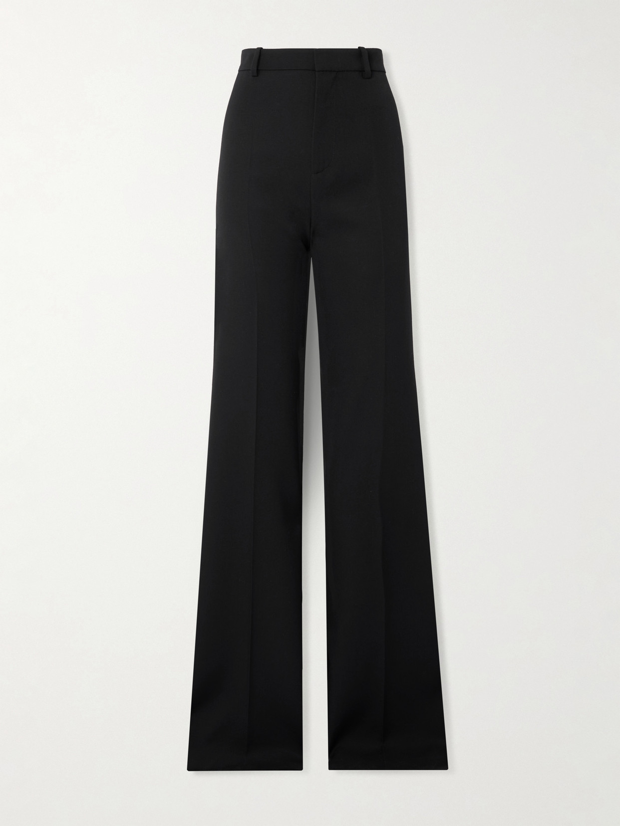 Chloé Wool Wide-leg Trousers In Black