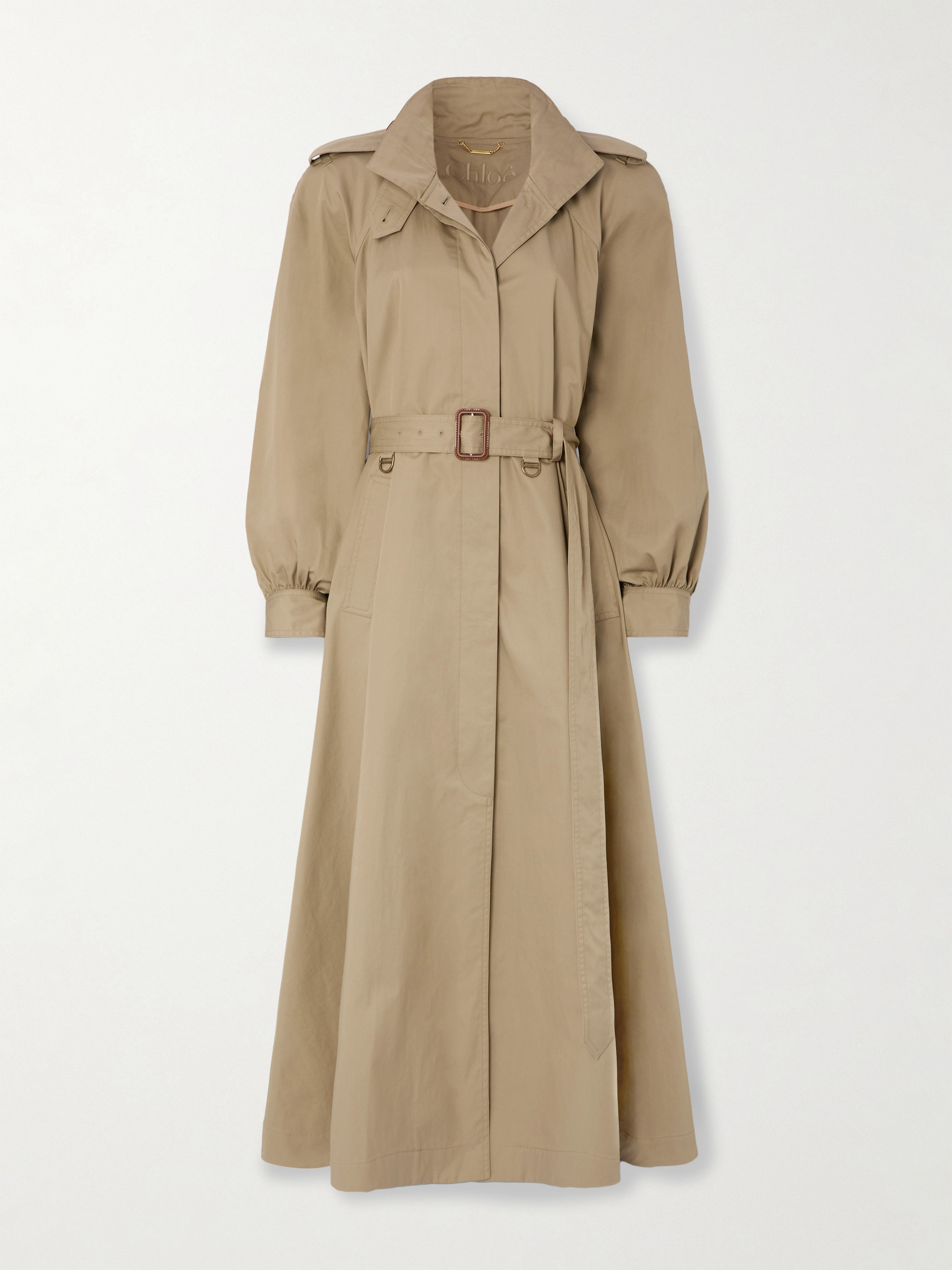 Chloé Belted cotton-gabardine trench coat
