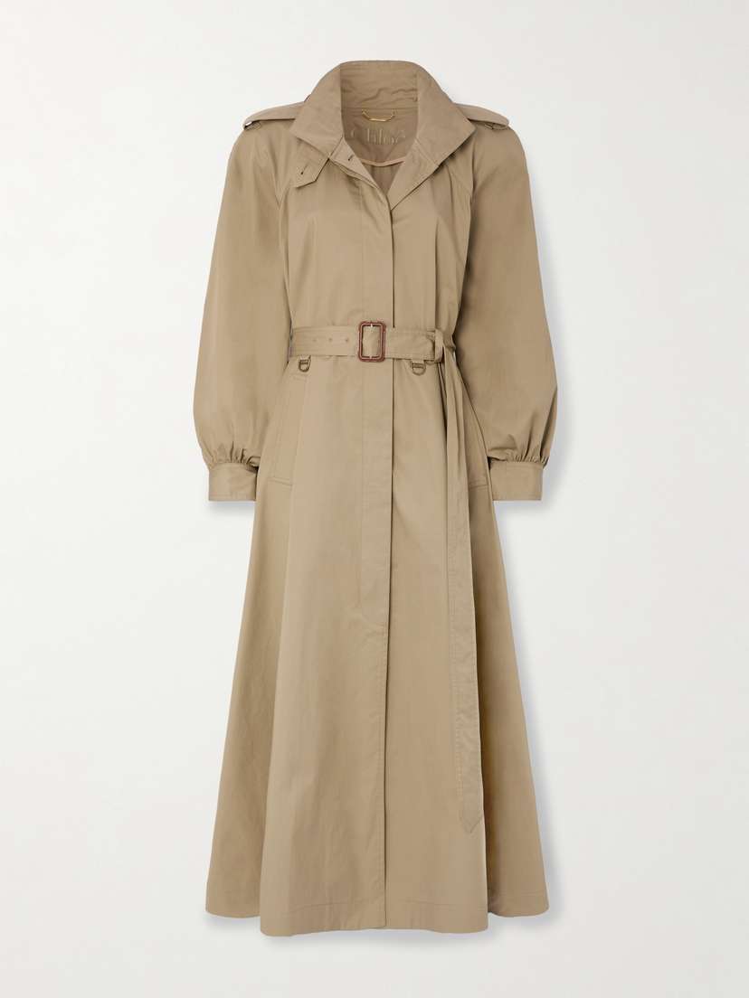 Chloé Belted Cotton-gabardine Trench Coat
