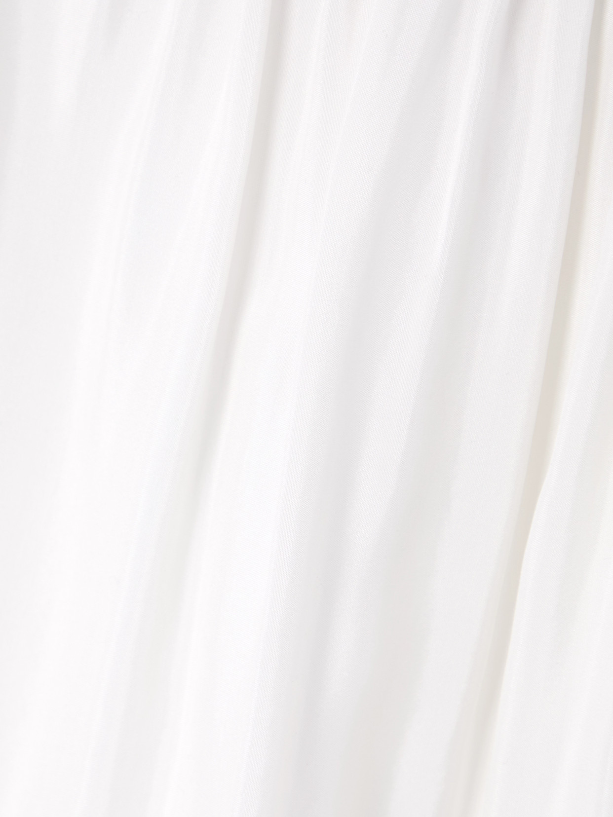 Chloé Cropped Gathered Silk Blouse In White