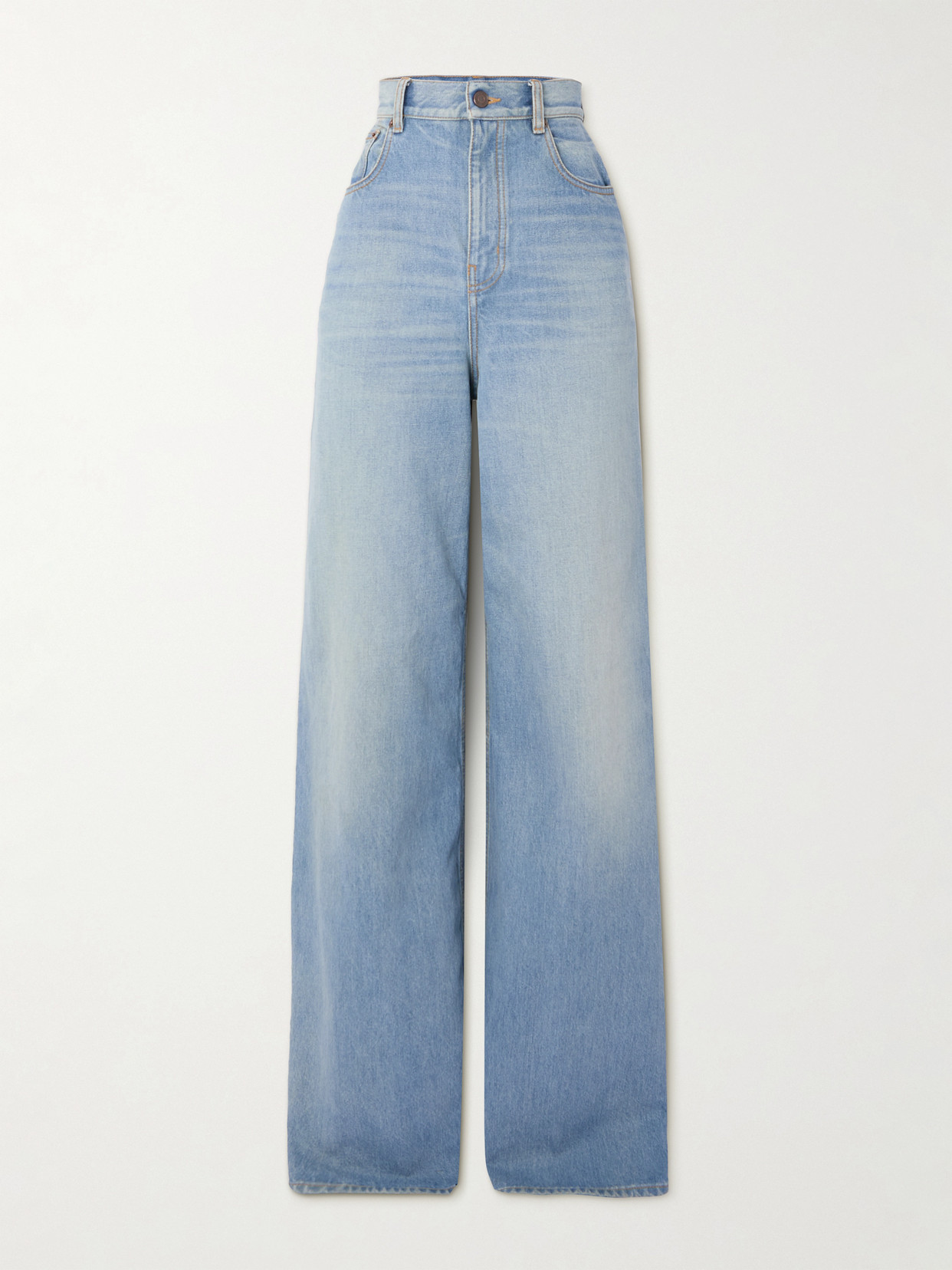 Chloé High-rise Wide-leg Jeans In Blue