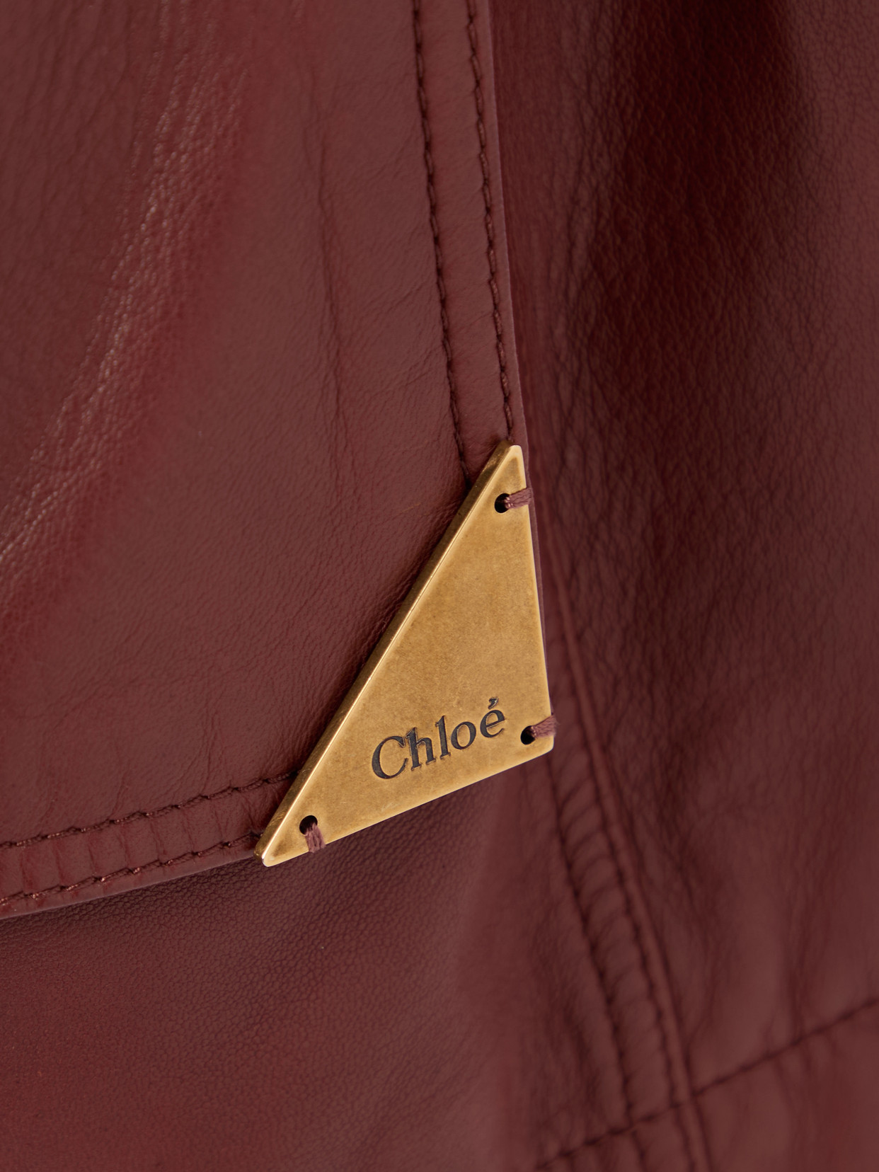 Shop Chloé Buckled Leather Vest In Brown
