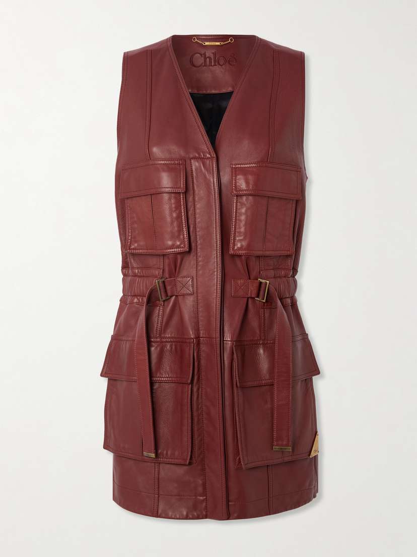 Chloé Buckled Leather Vest