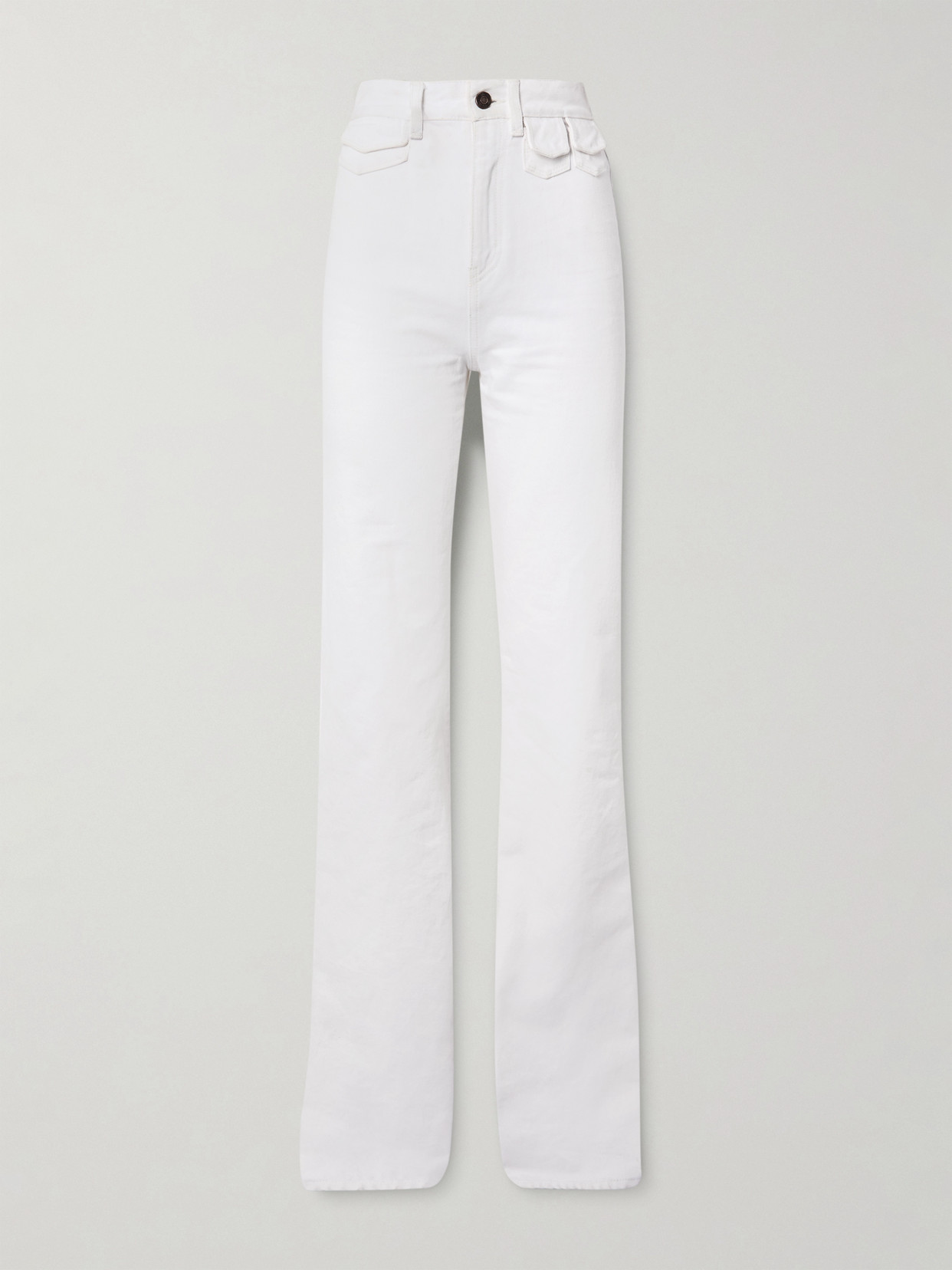 Chloé High-rise Straight-leg Jeans In White