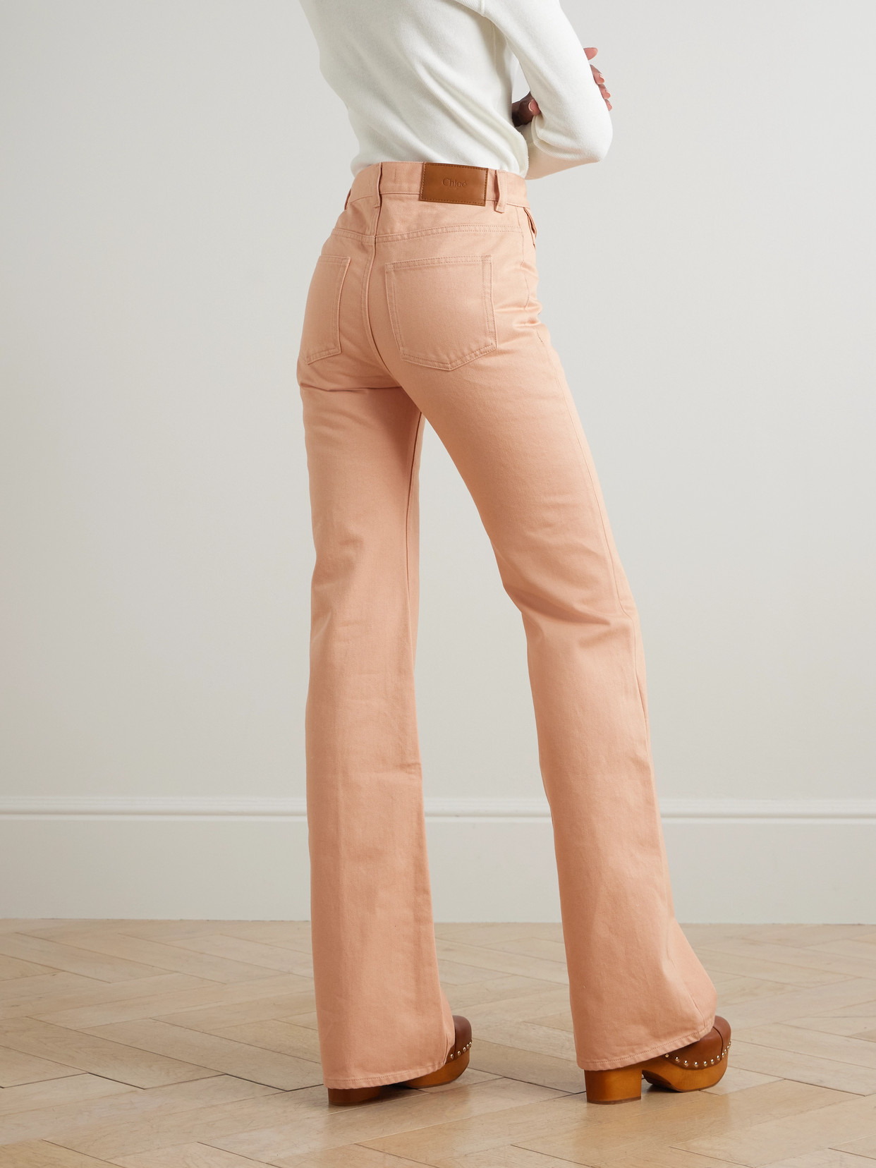 Chloé - Embellished High-Rise Straight-Leg Jeans