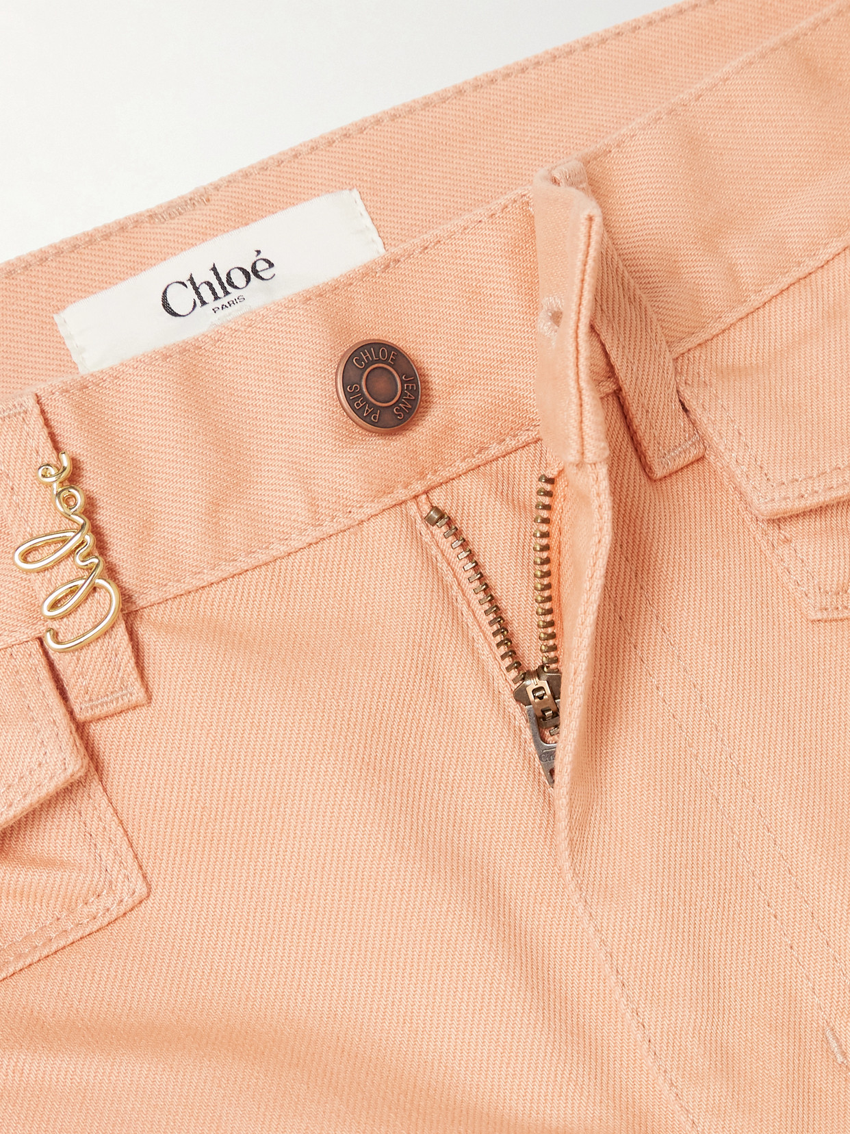 Chloé - Embellished High-Rise Straight-Leg Jeans
