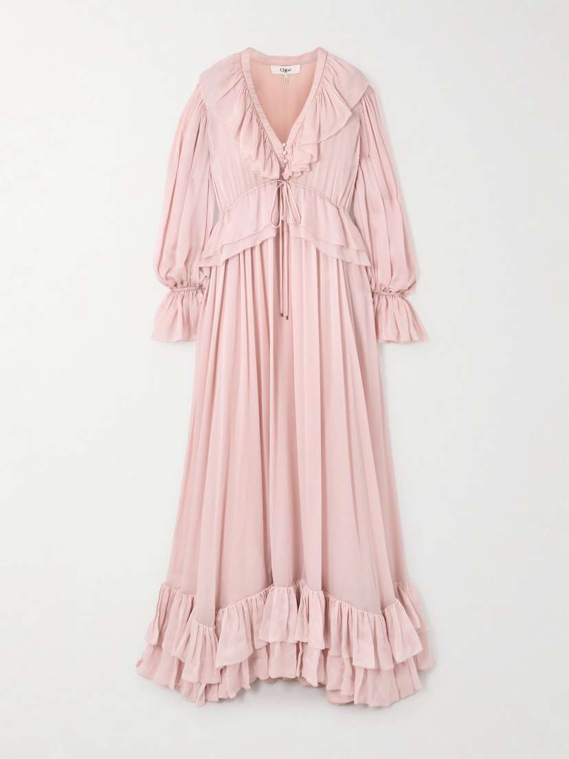 Chloé Ruffled Silk-chiffon Gown