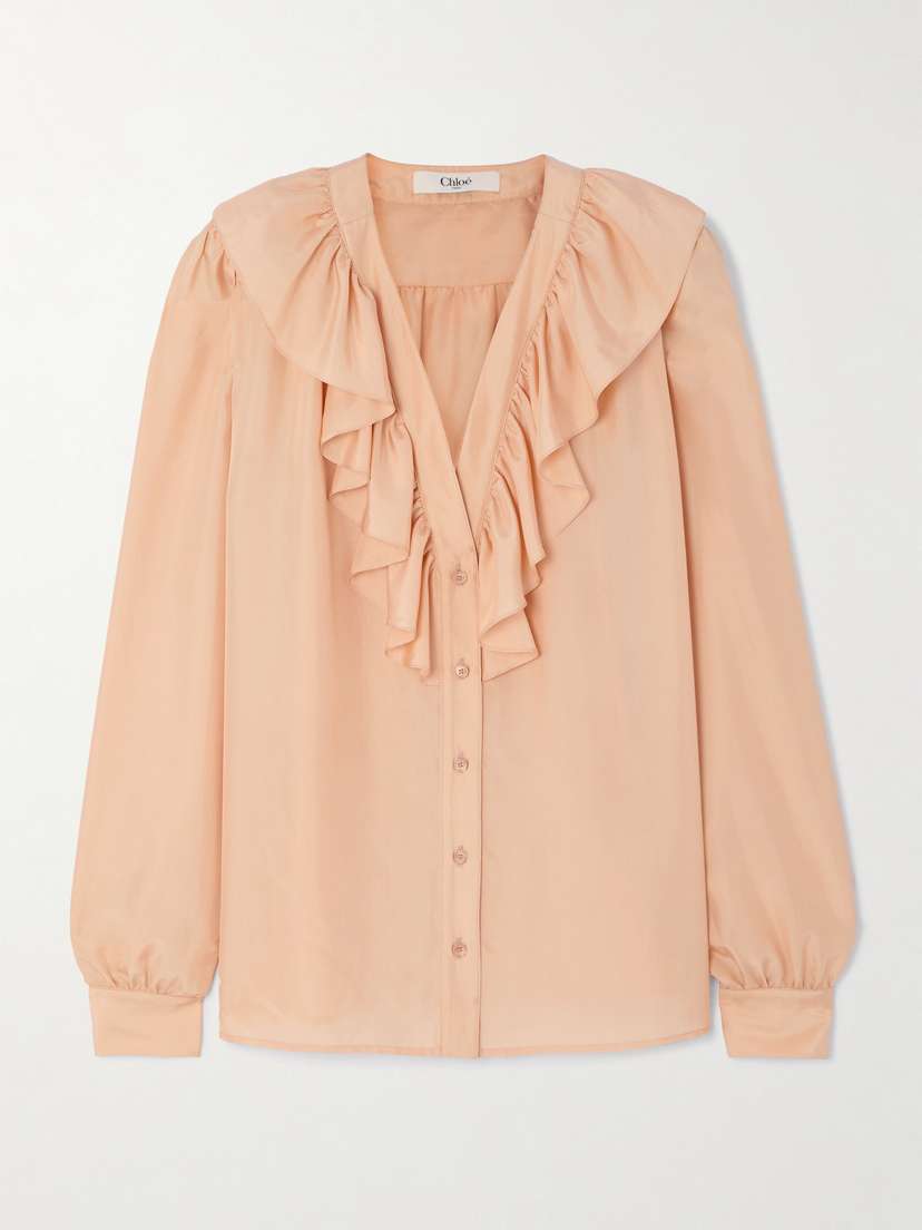 Chloé Ruffled Silk Blouse