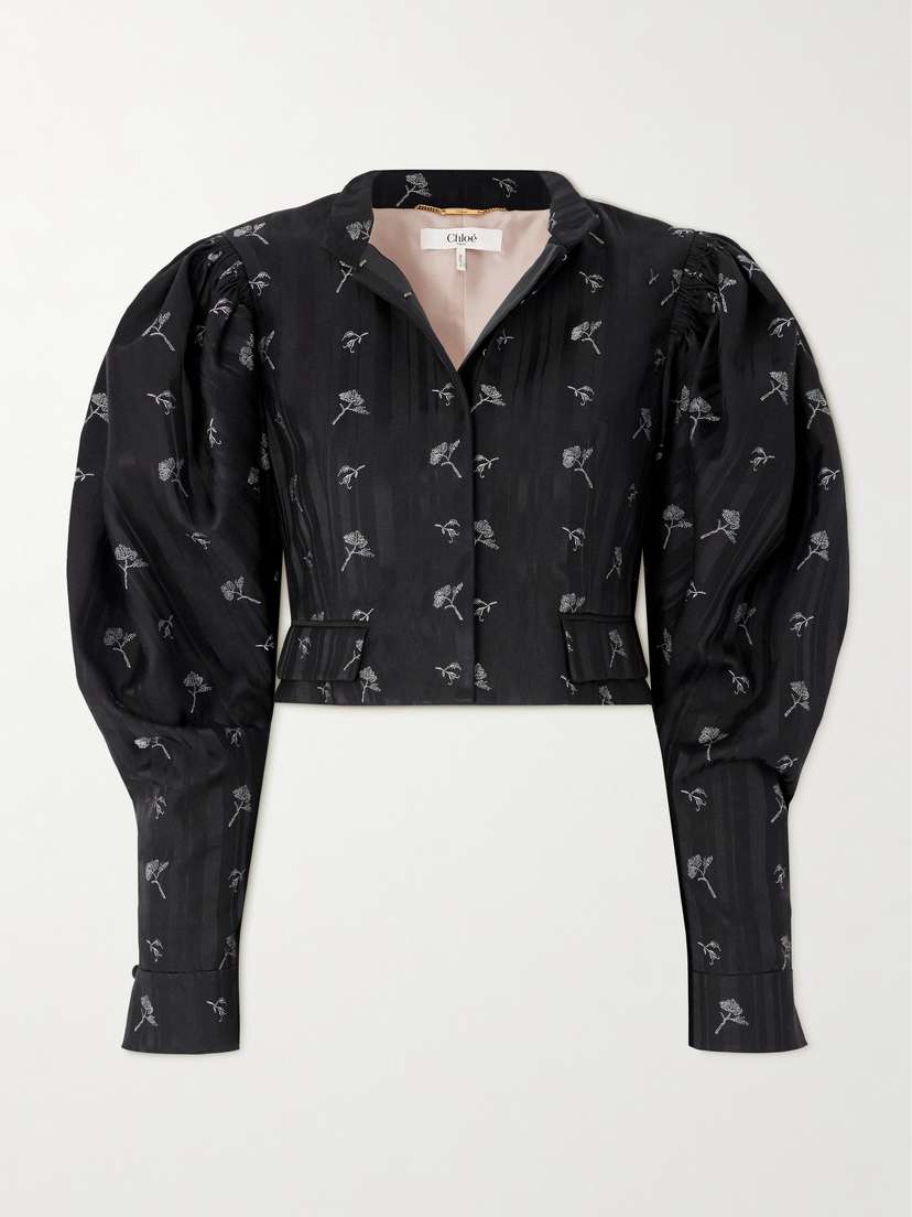 Chloé Cotton And Silk-blend Jacket