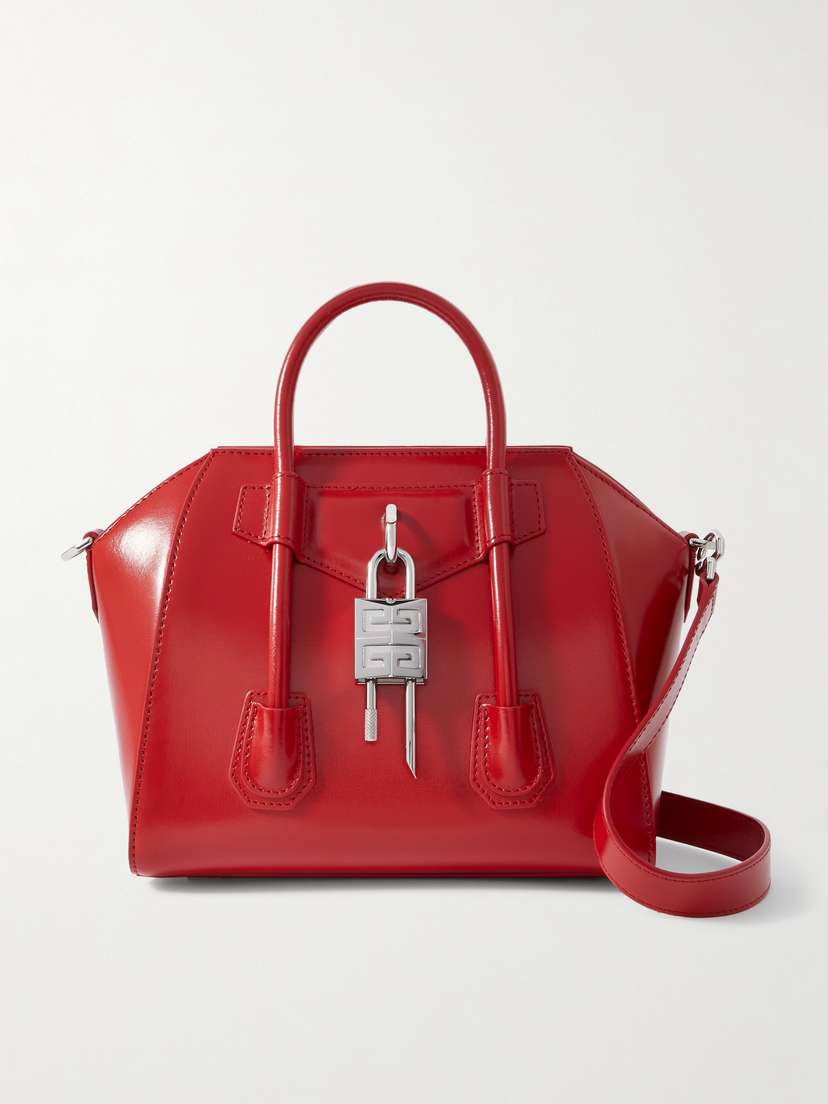 Givenchy Antigona Lock Mini Leather Shoulder Bag