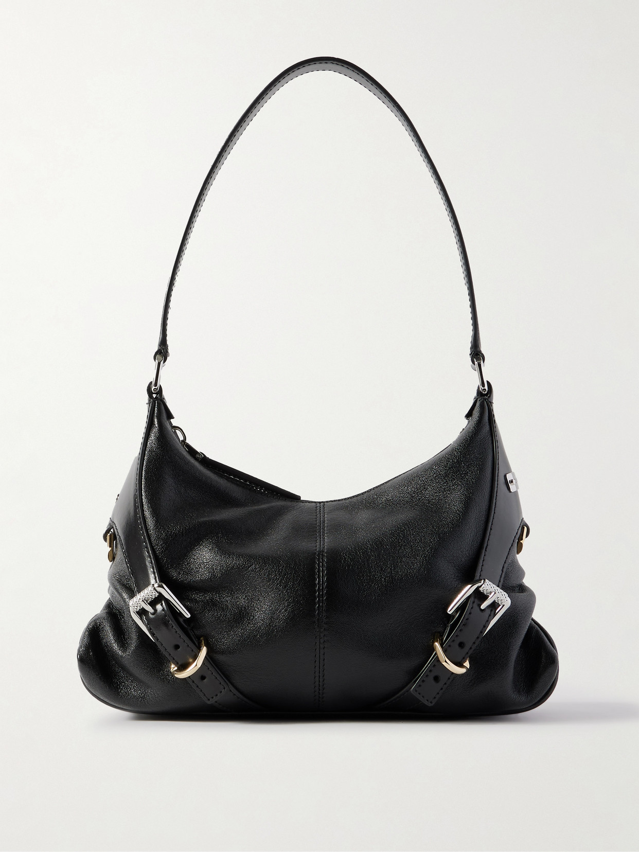 Givenchy - Voyou Small Textured-leather Shoulder Bag - Black