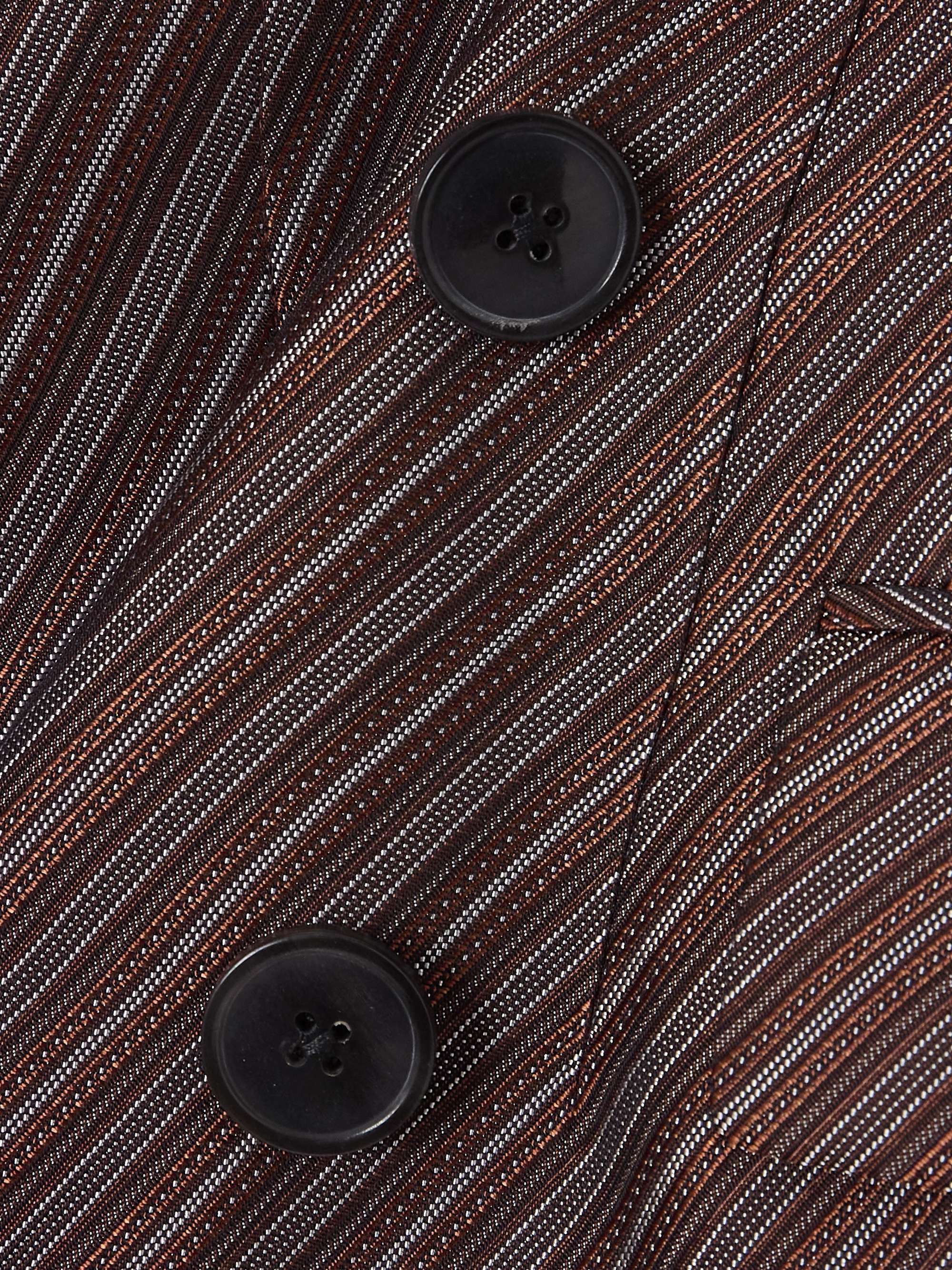 DRIES VAN NOTEN Striped jacquard blazer | NET-A-PORTER DRIES VAN NOTEN Striped jacquard blazer | NET-A-PORTER