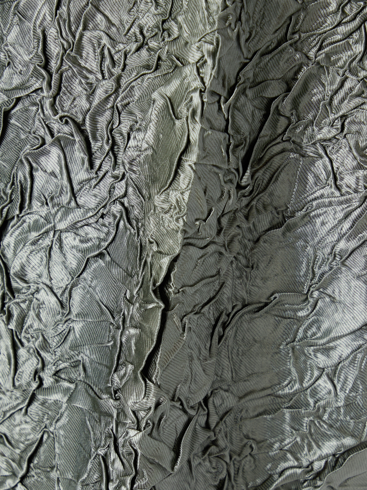 DRIES VAN NOTEN PALOMA CRINKLED-SATIN STRAIGHT-LEG PANTS