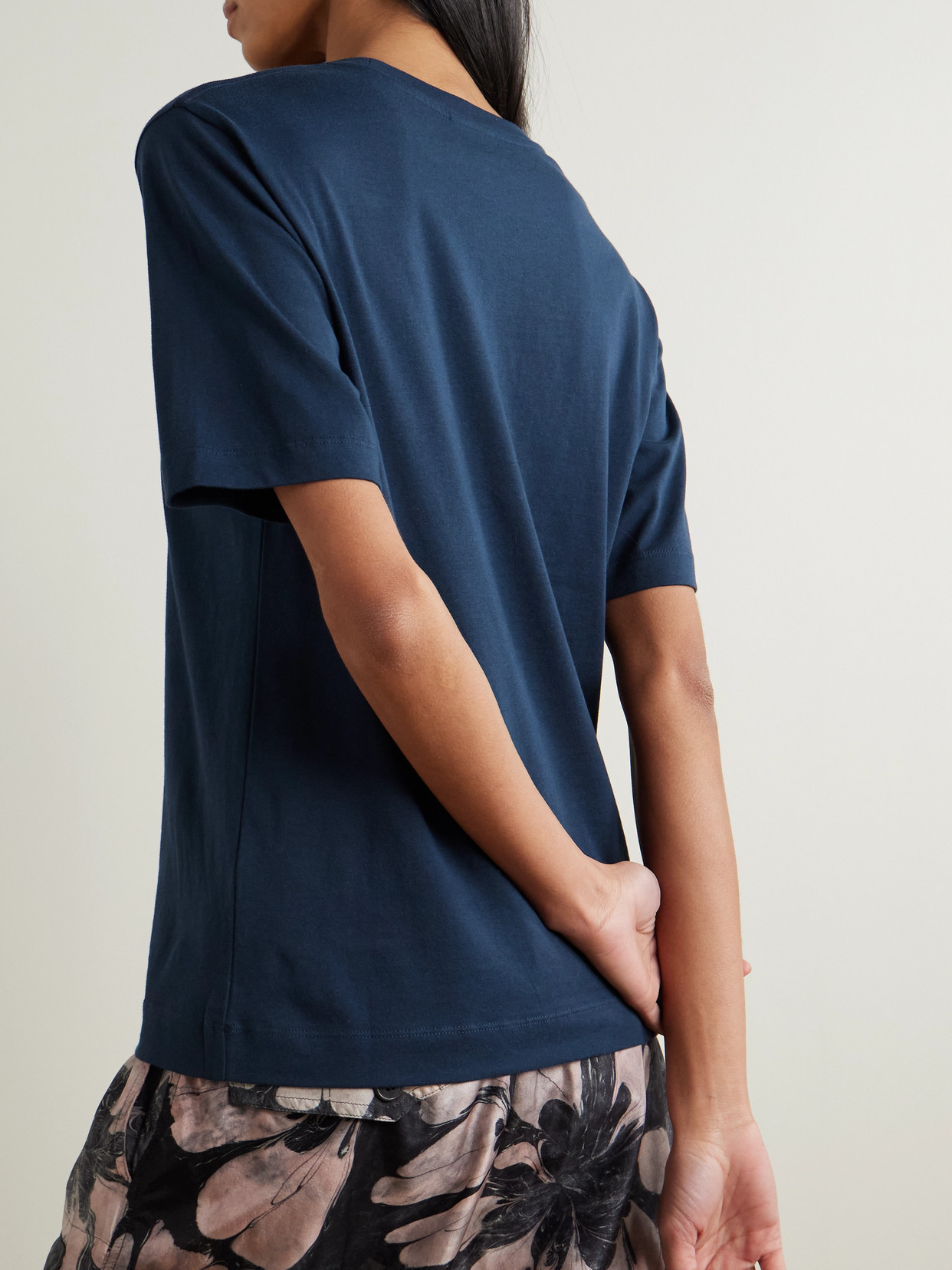 Dries Van Noten Oversized Cotton-jersey T-shirt In Blue