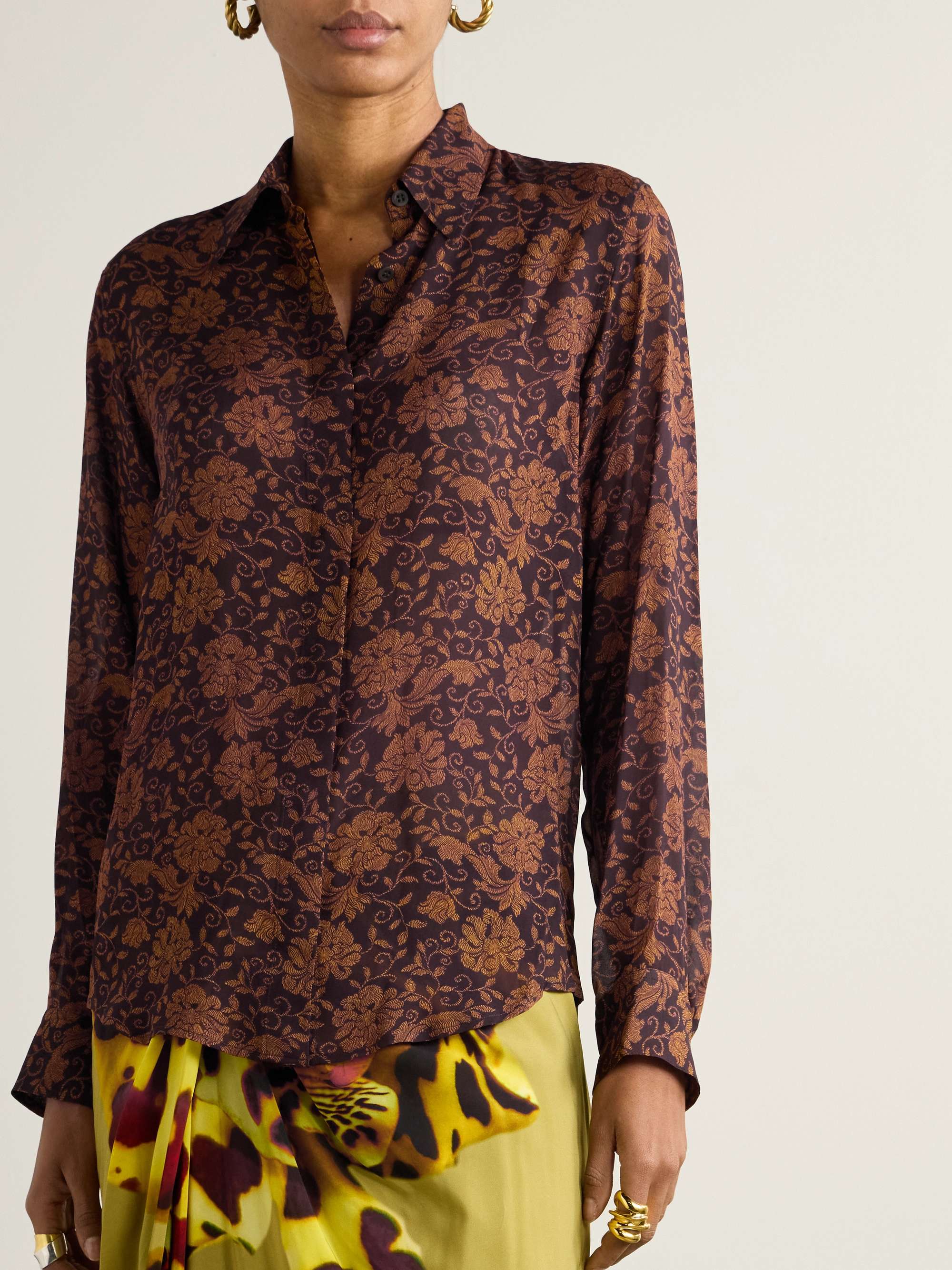 DRIES VAN NOTEN 14Ss Floral Shirt | eBay