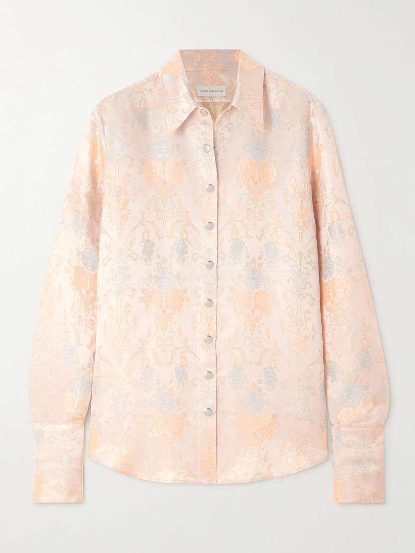 Dries Van Noten Satin-jacquard Shirt