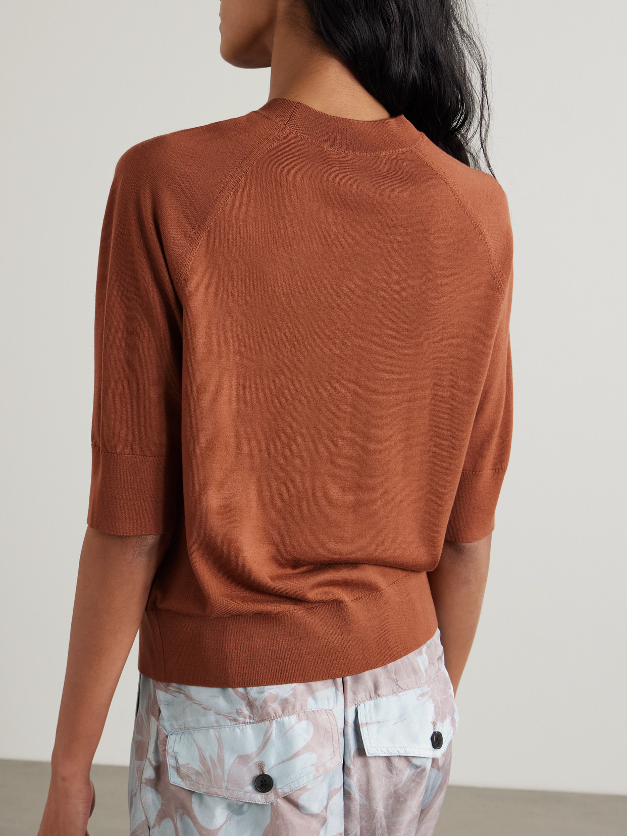 Shop Dries Van Noten Merino Wool Sweater In Brown