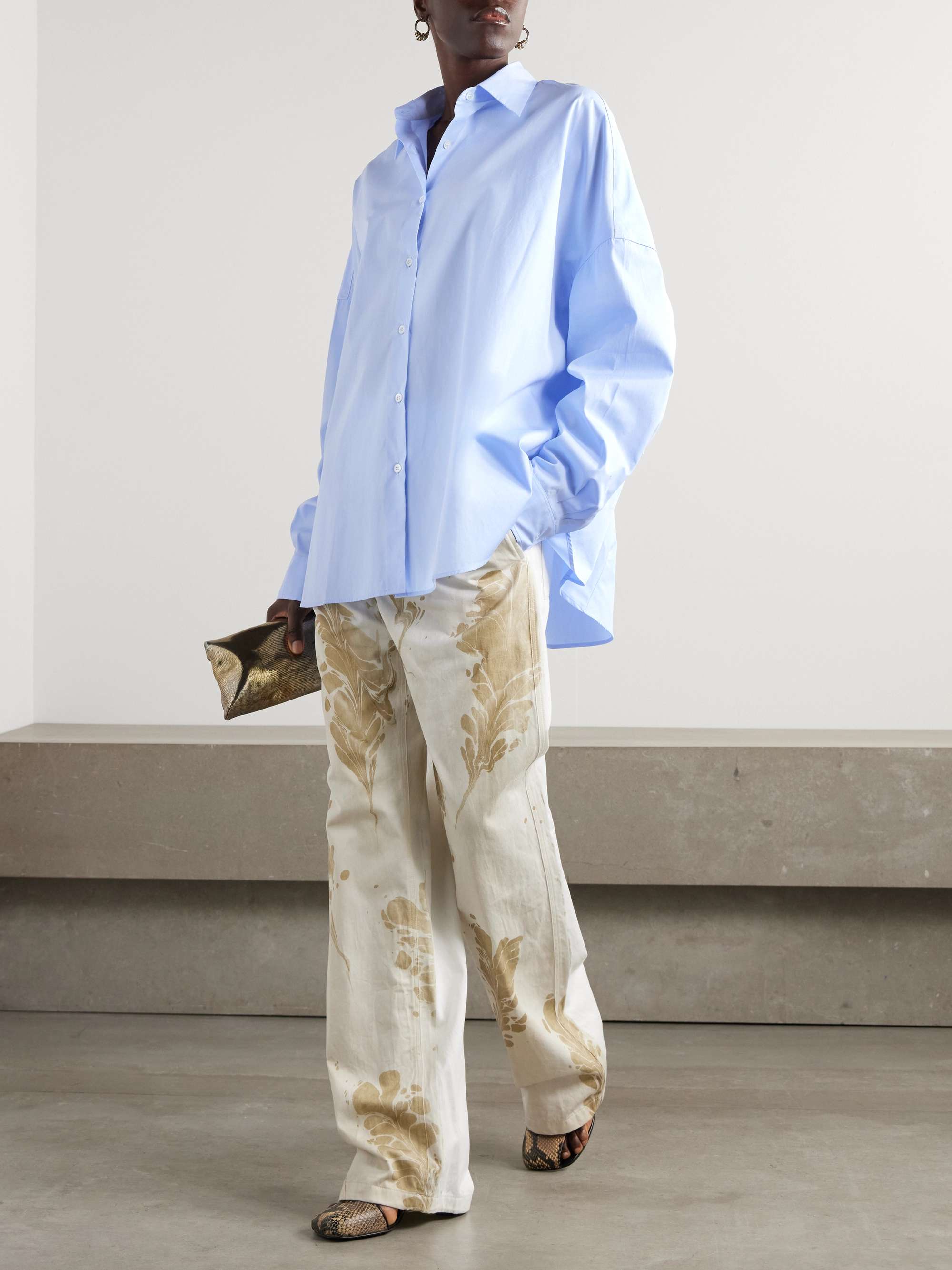 DRIES VAN NOTEN Cotton-poplin shirt | NET-A-PORTER