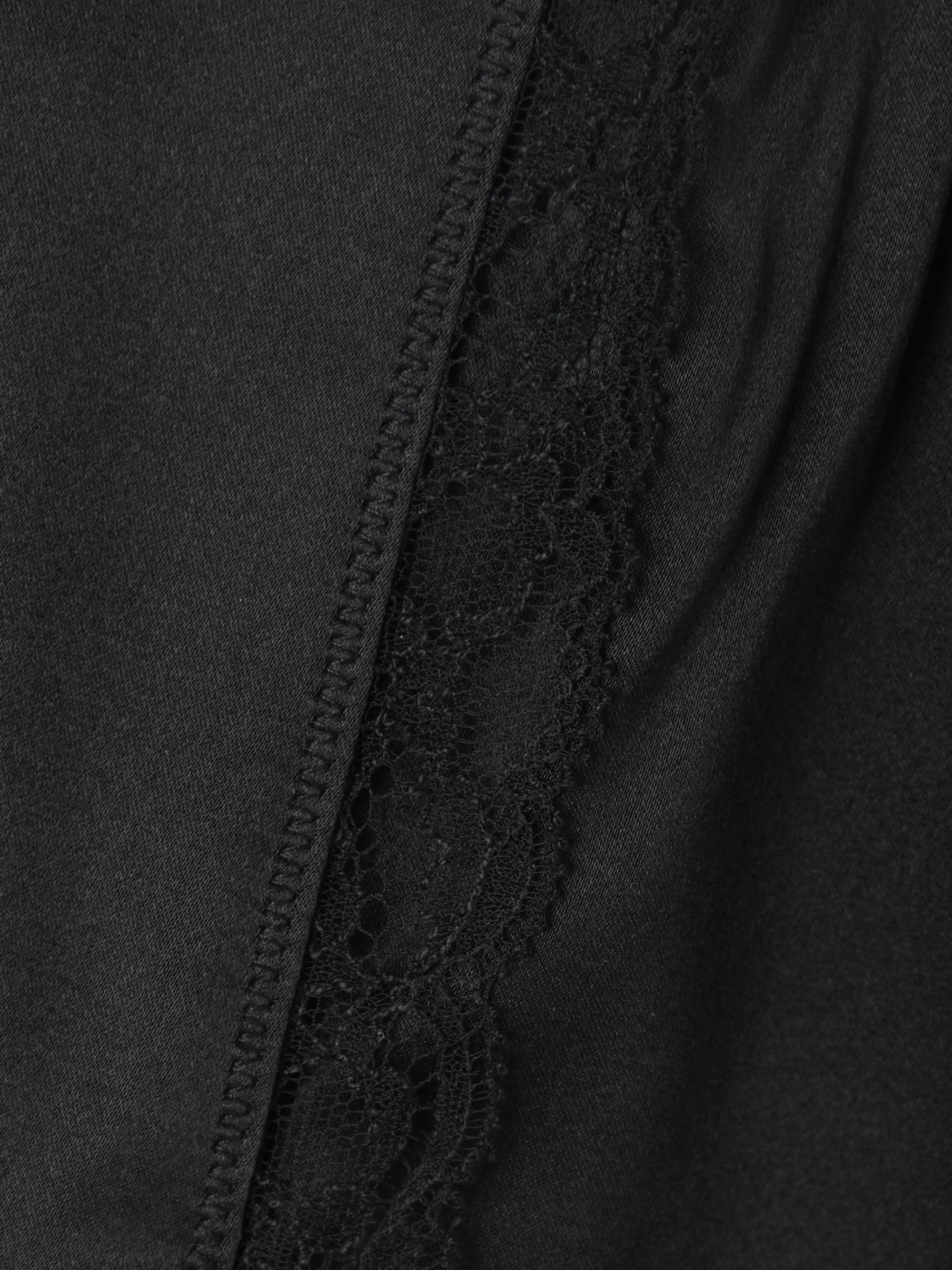 Dries Van Noten Lace-trimmed silk-blend satin shorts thumbnail