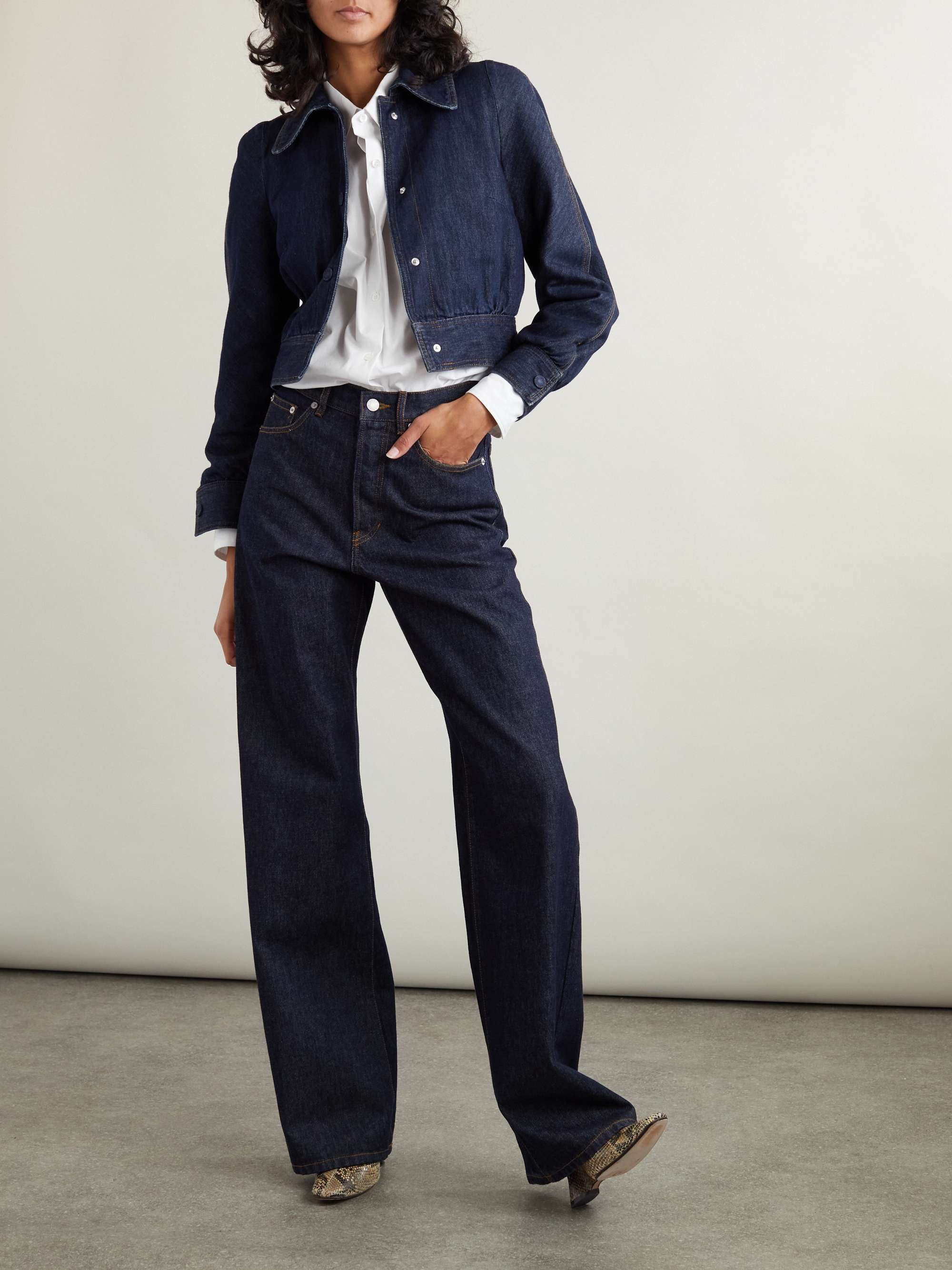 DRIES VAN NOTEN Mid-rise straight-leg jeans | NET-A-PORTER