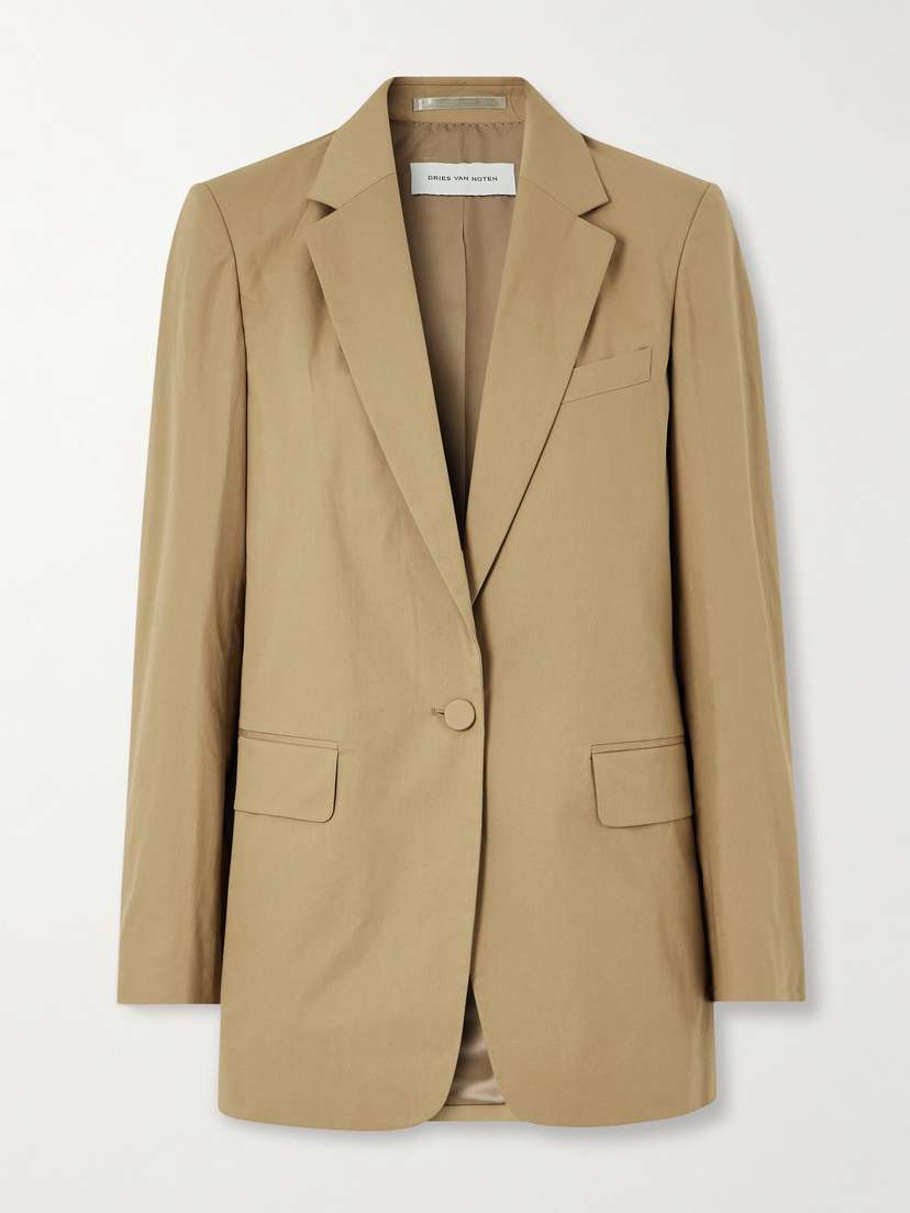 Dries Van Noten Oversized Cotton-poplin Blazer