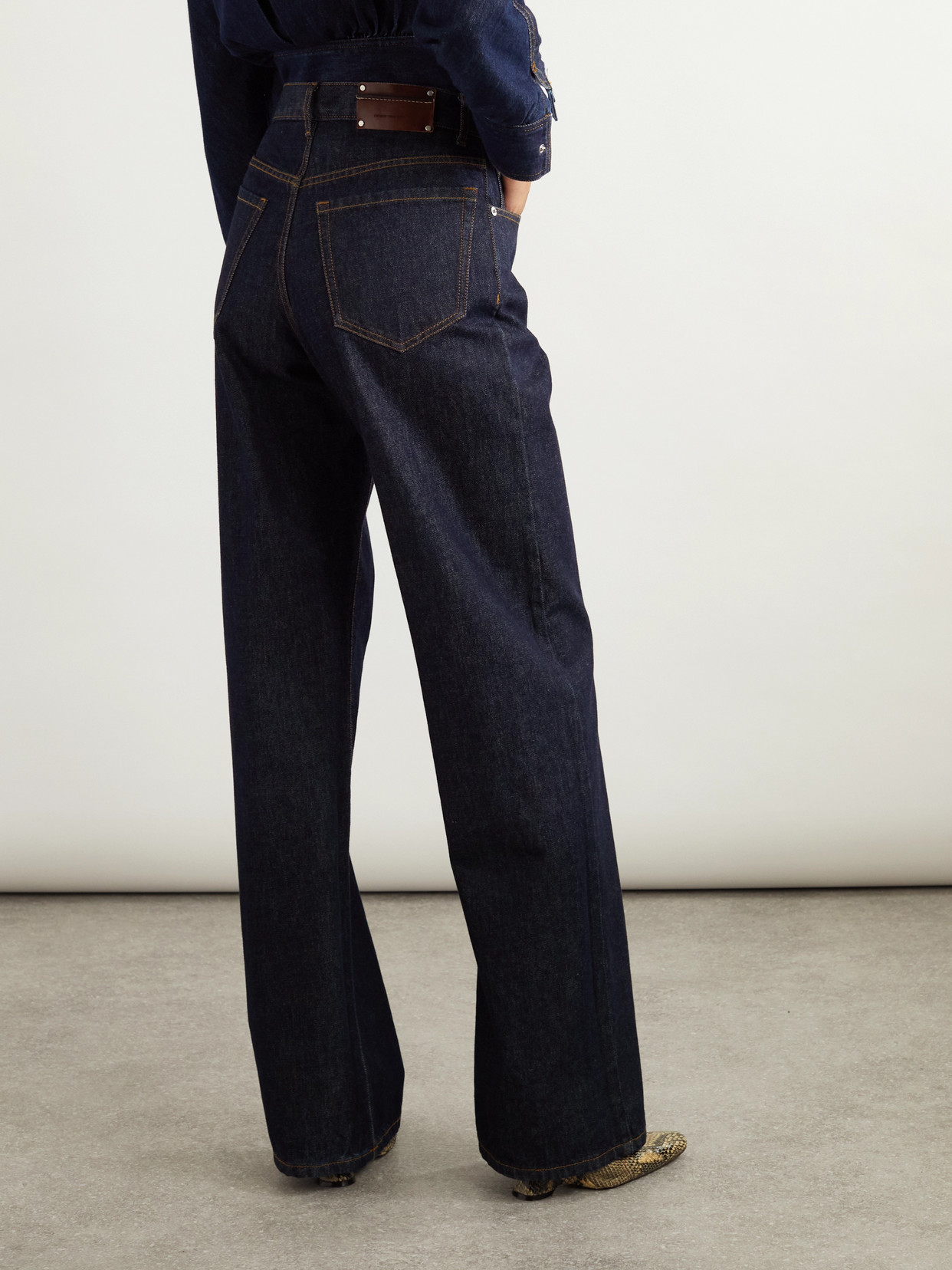 Shop Dries Van Noten Mid-rise Straight-leg Jeans In Blue