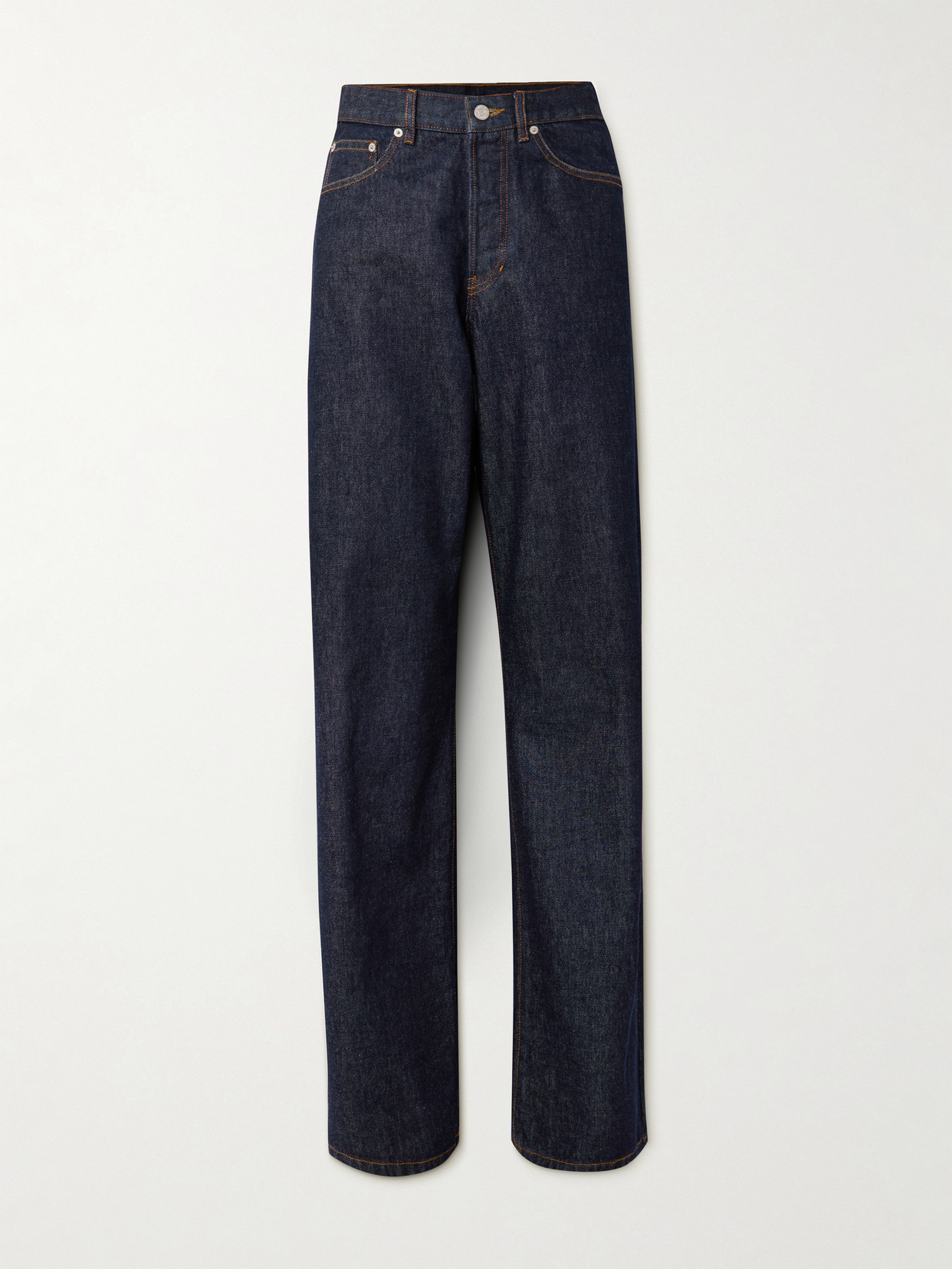 Dries Van Noten Mid-rise Straight-leg Jeans In Blue