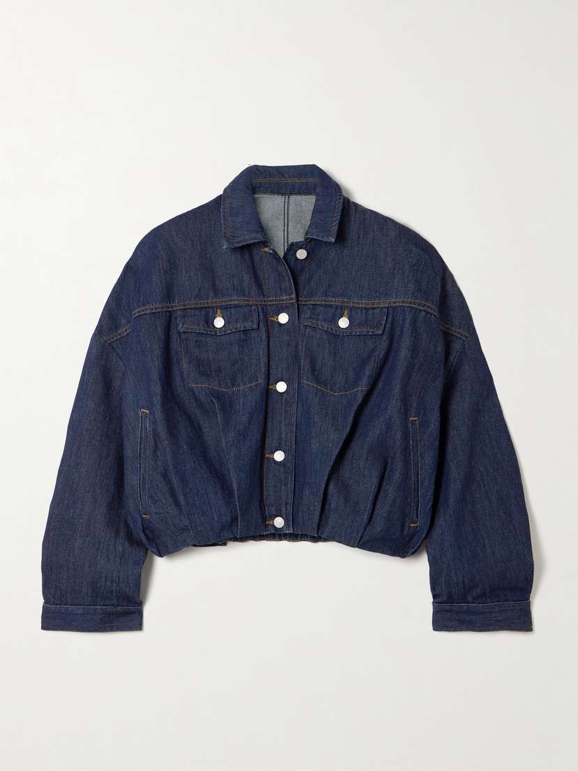 Dries Van Noten Gathered Denim Jacket