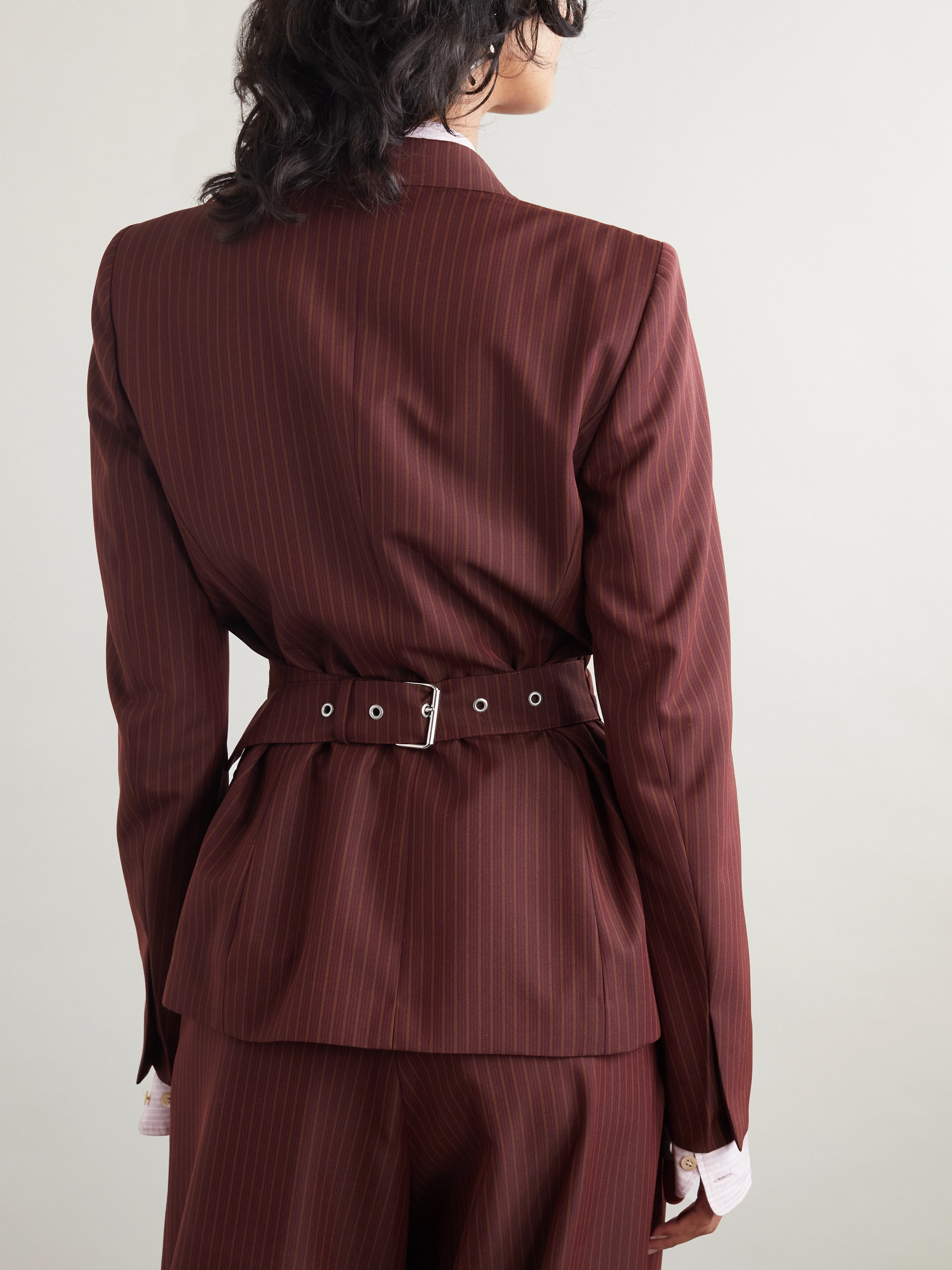 Dries Van Noten - Pinstriped wool-blend blazer | Plush