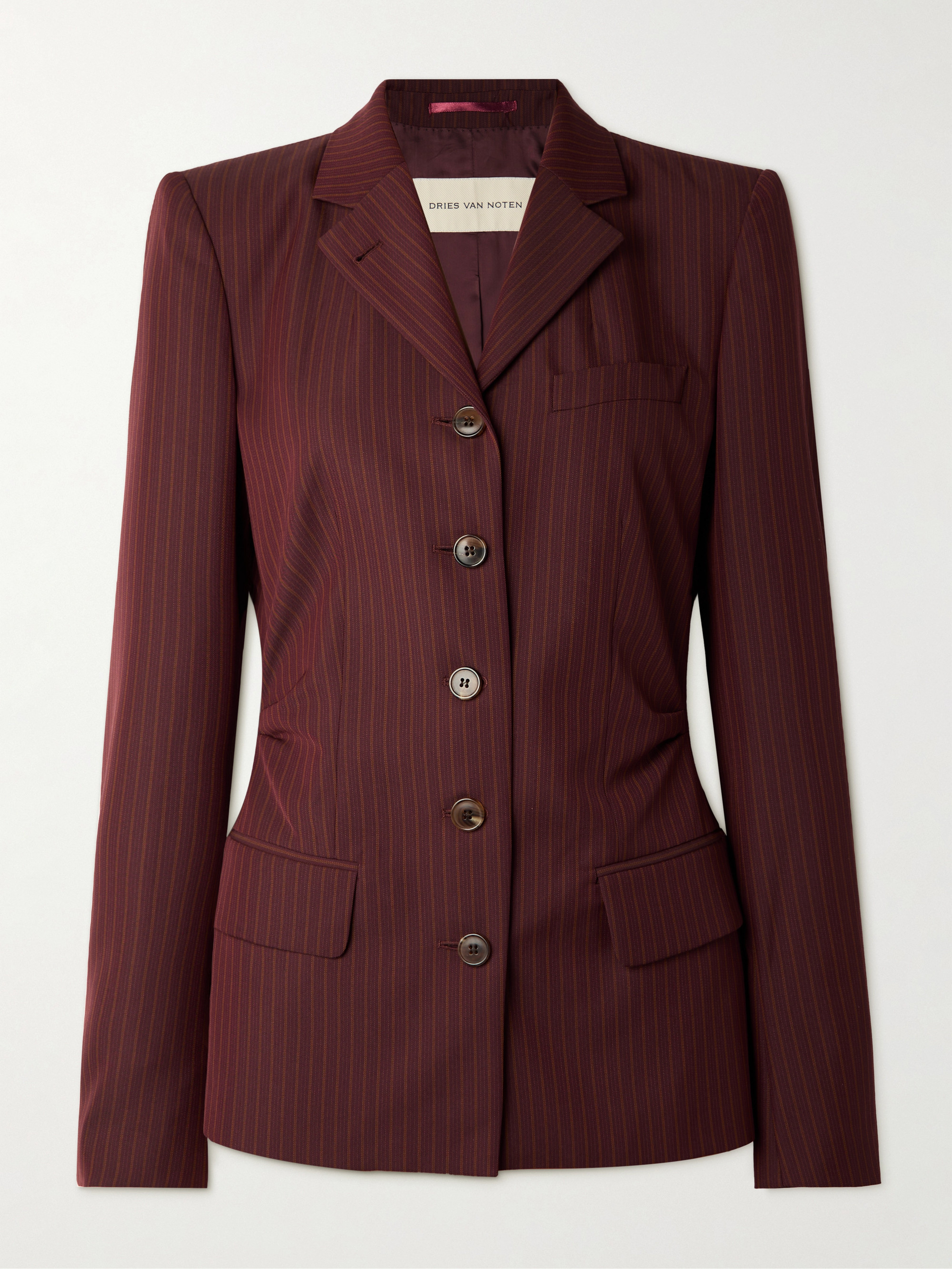 Dries Van Noten - Pinstriped wool-blend blazer | Plush