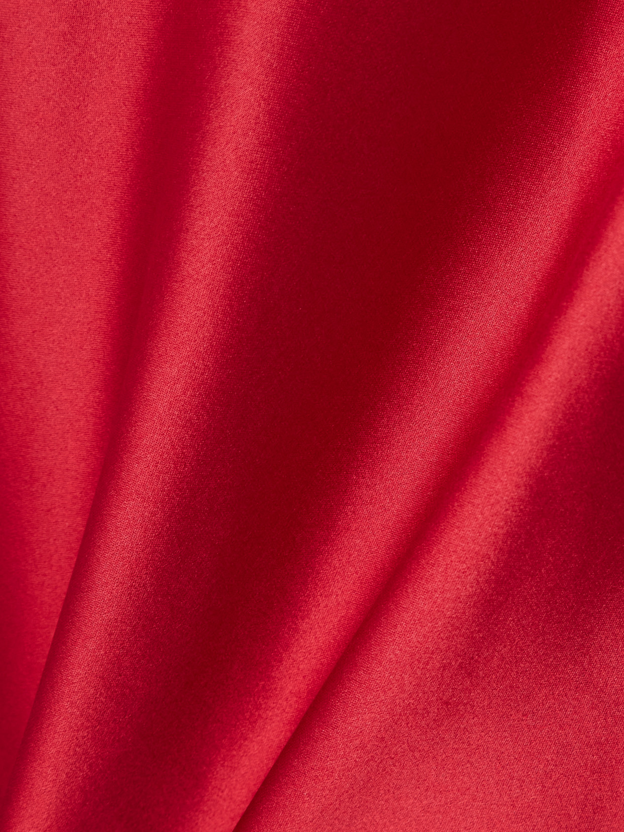 Shop Dries Van Noten Stretch-silk Satin Midi Skirt In Red