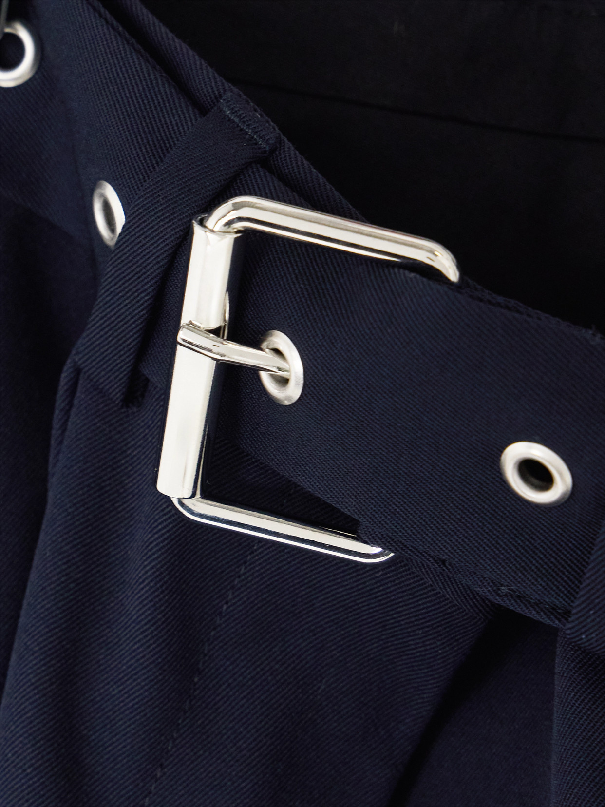 Dries Van Noten Belted Pleated Wool-twill Wide-leg Pants In Blue