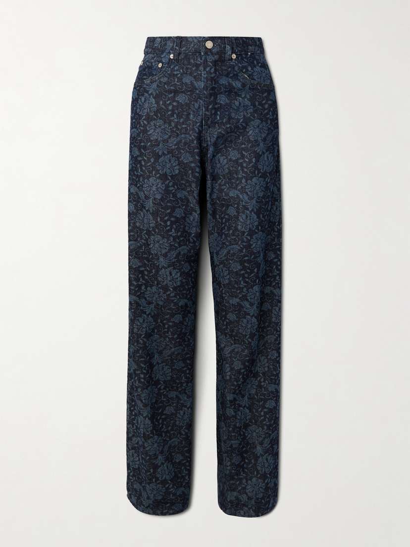 Dries Van Noten Bleached Mid-rise Straight-leg Jeans