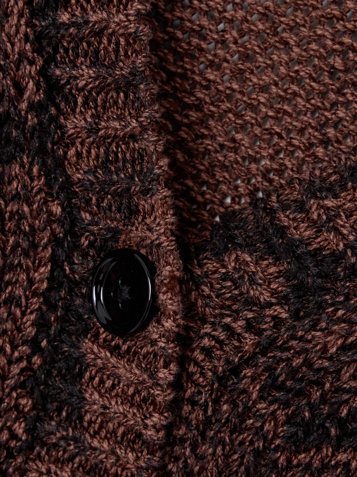 Shop Dries Van Noten Jacquard-knit Cardigan In Brown