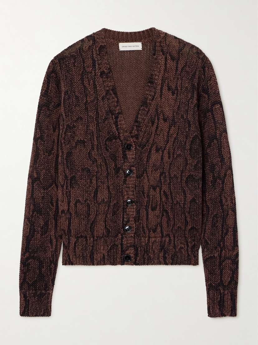Dries Van Noten Jacquard-knit Cardigan