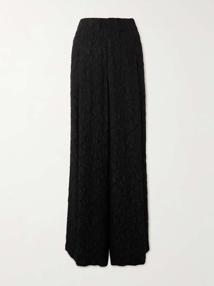 Dries Van Noten Textured Woven Wide-leg Pants