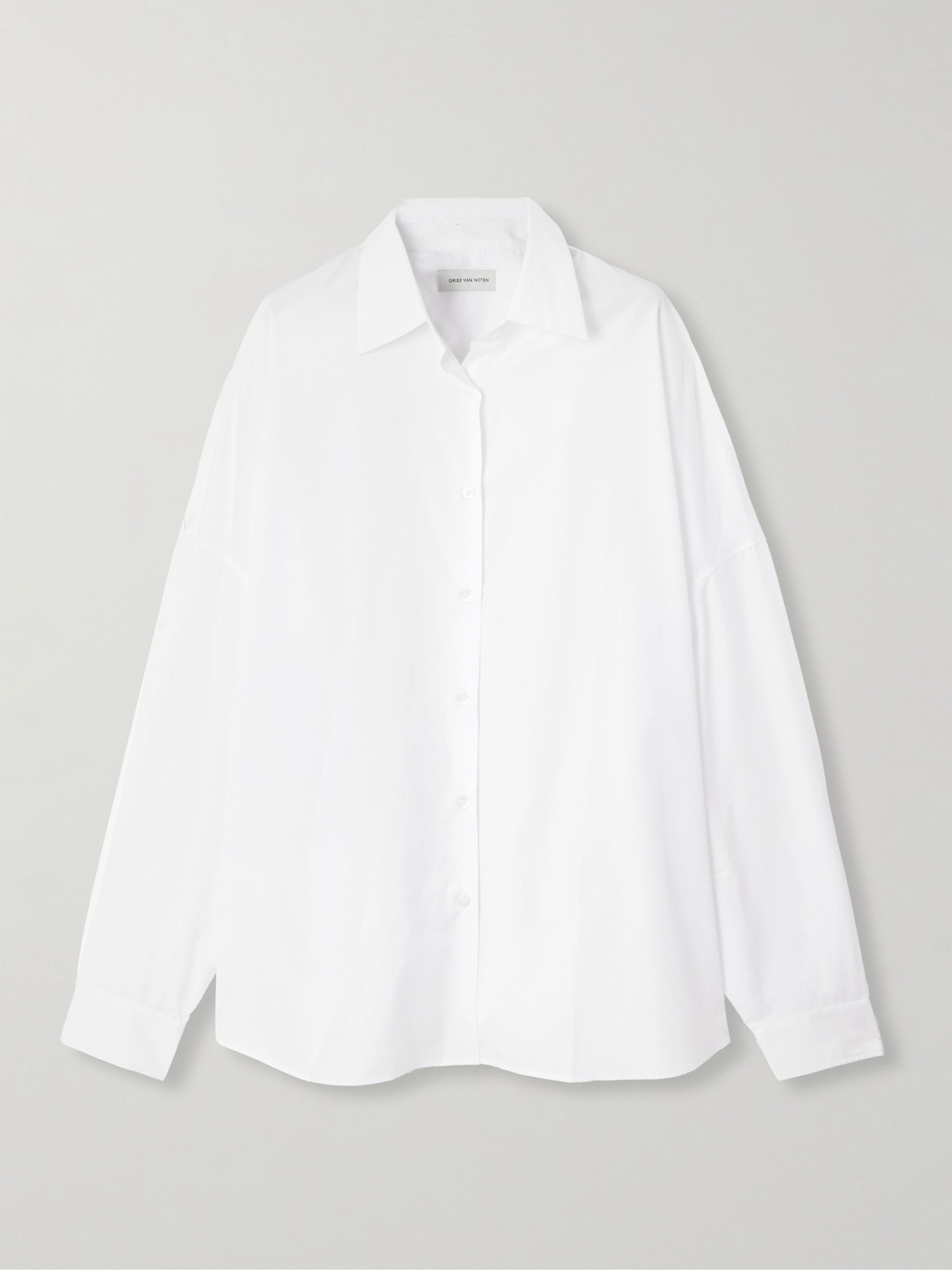 Dries Van Noten Cotton-poplin Shirt In White