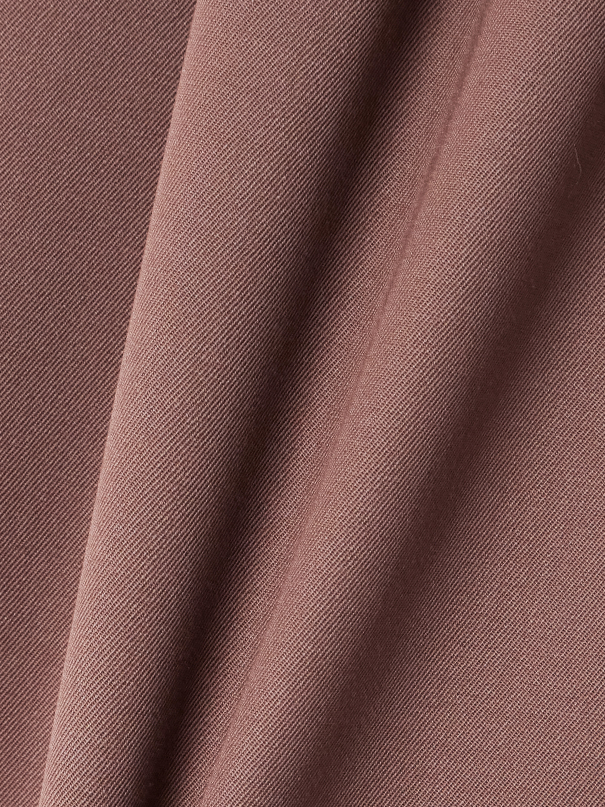 Dries Van Noten Belted pleated wool-twill midi skirt thumbnail