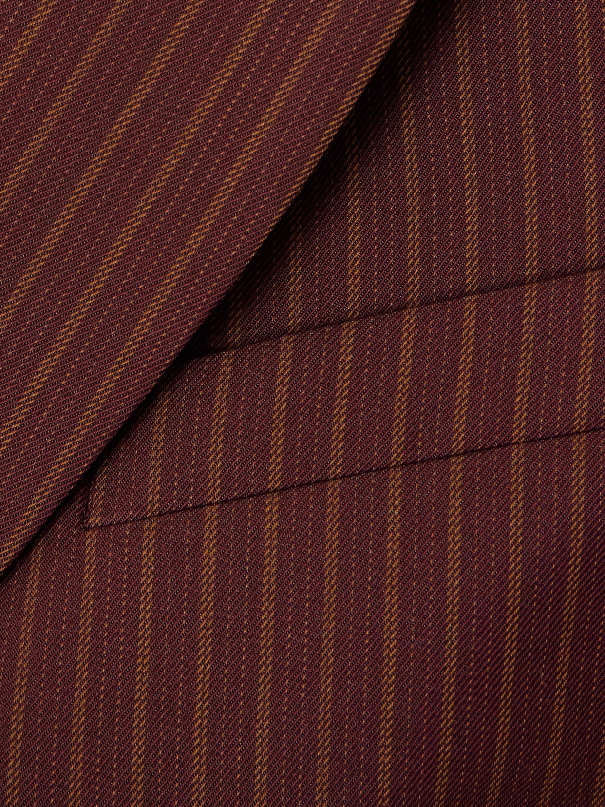 DRIES VAN NOTEN STRIPED WOOL-BLEND TWILL VEST