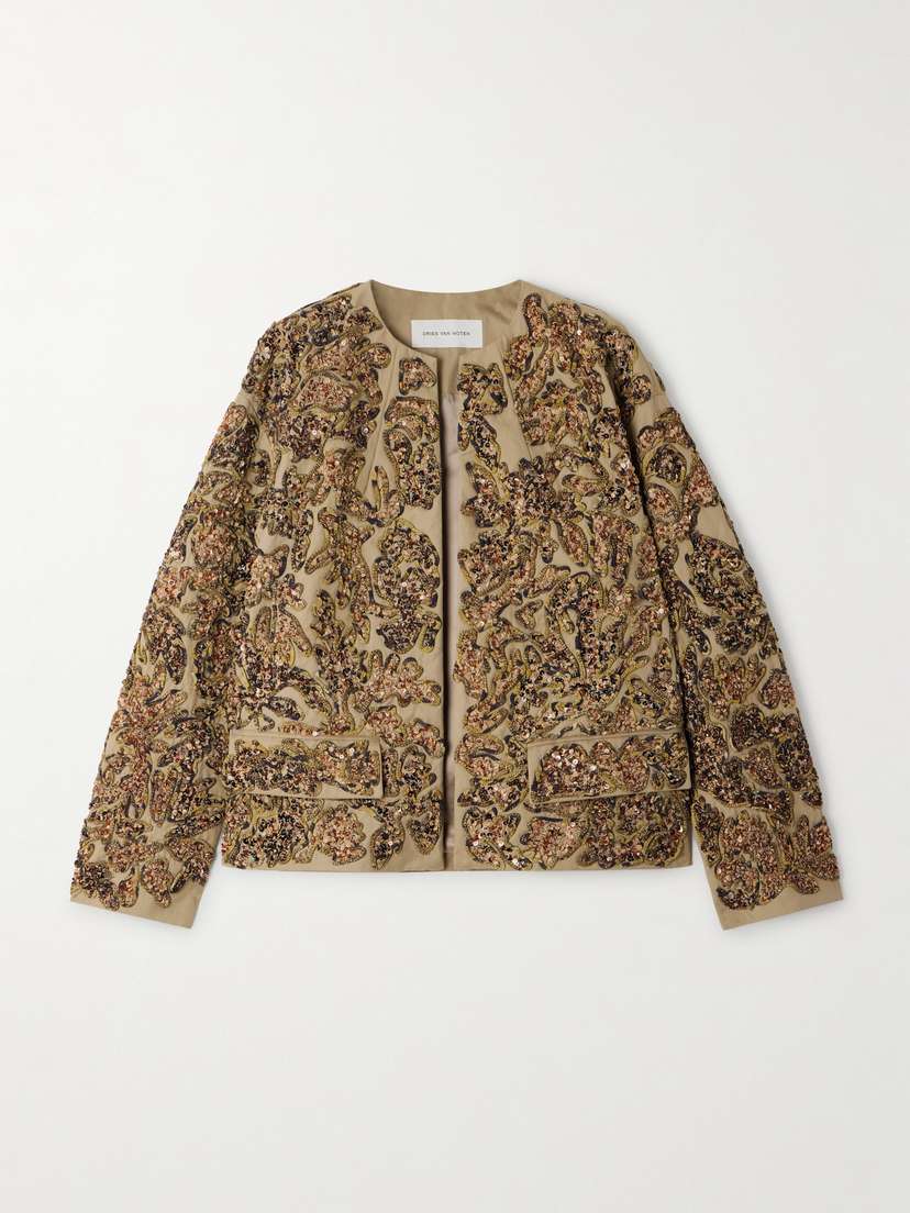 Dries Van Noten Embellished Twill Jacket