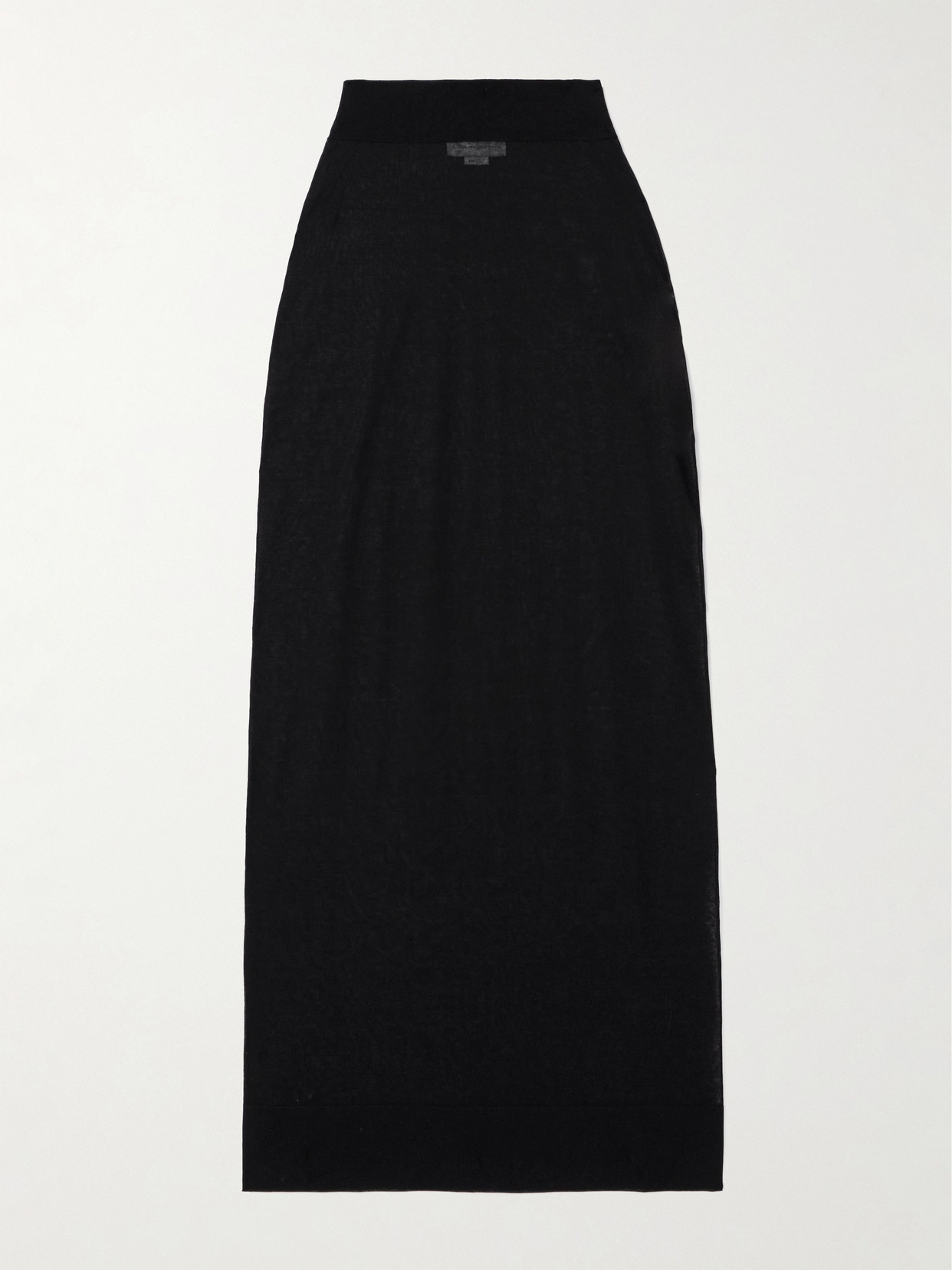 Stella Mccartney Cotton-blend Midi Skirt In Black