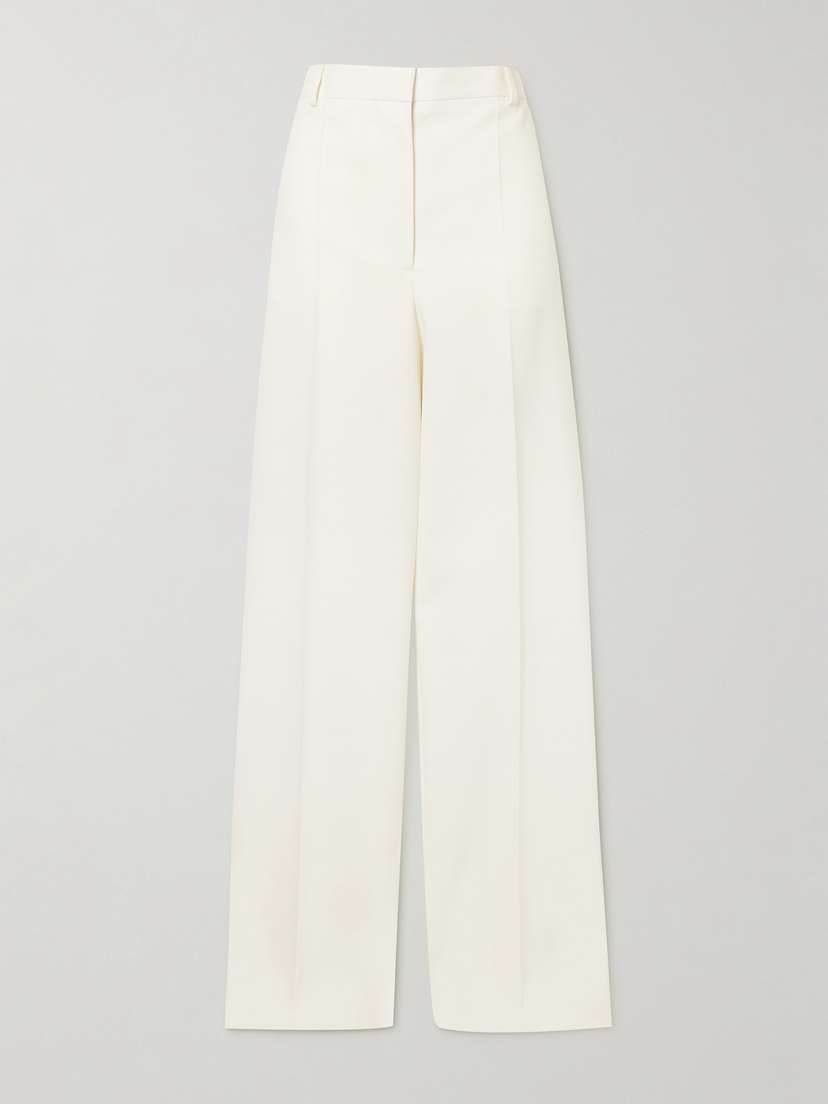 Stella McCartney Wool-crepe Wide-leg Pants