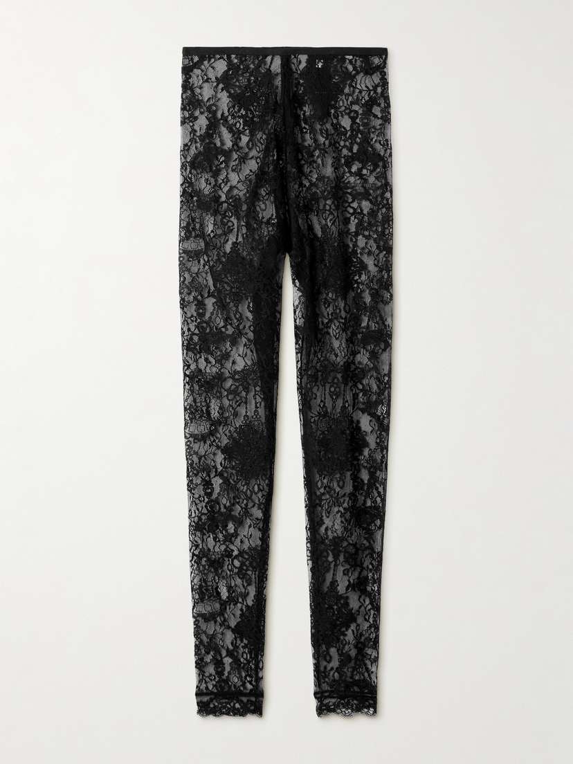 Givenchy Scalloped Stretch-lace Leggings