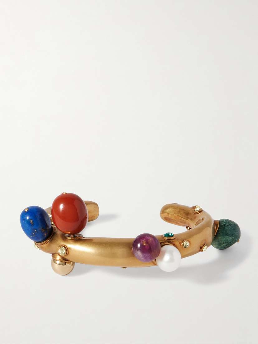 Dries Van Noten tone Multi-stone Cuff