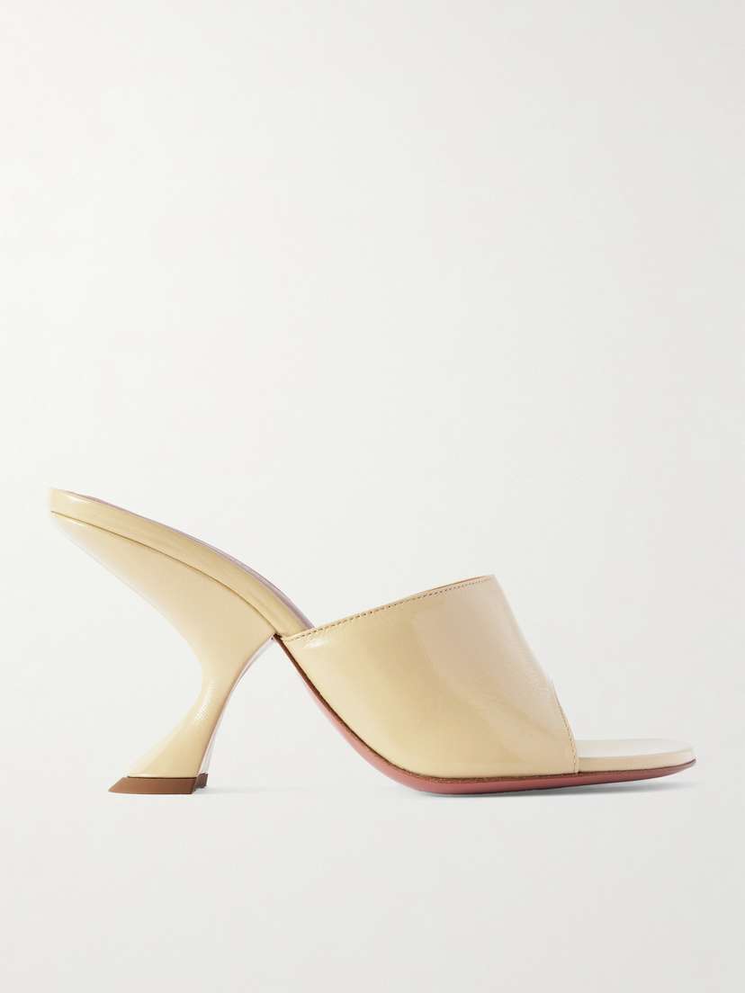 Amina Muaddi Taylor Patent-leather Mules