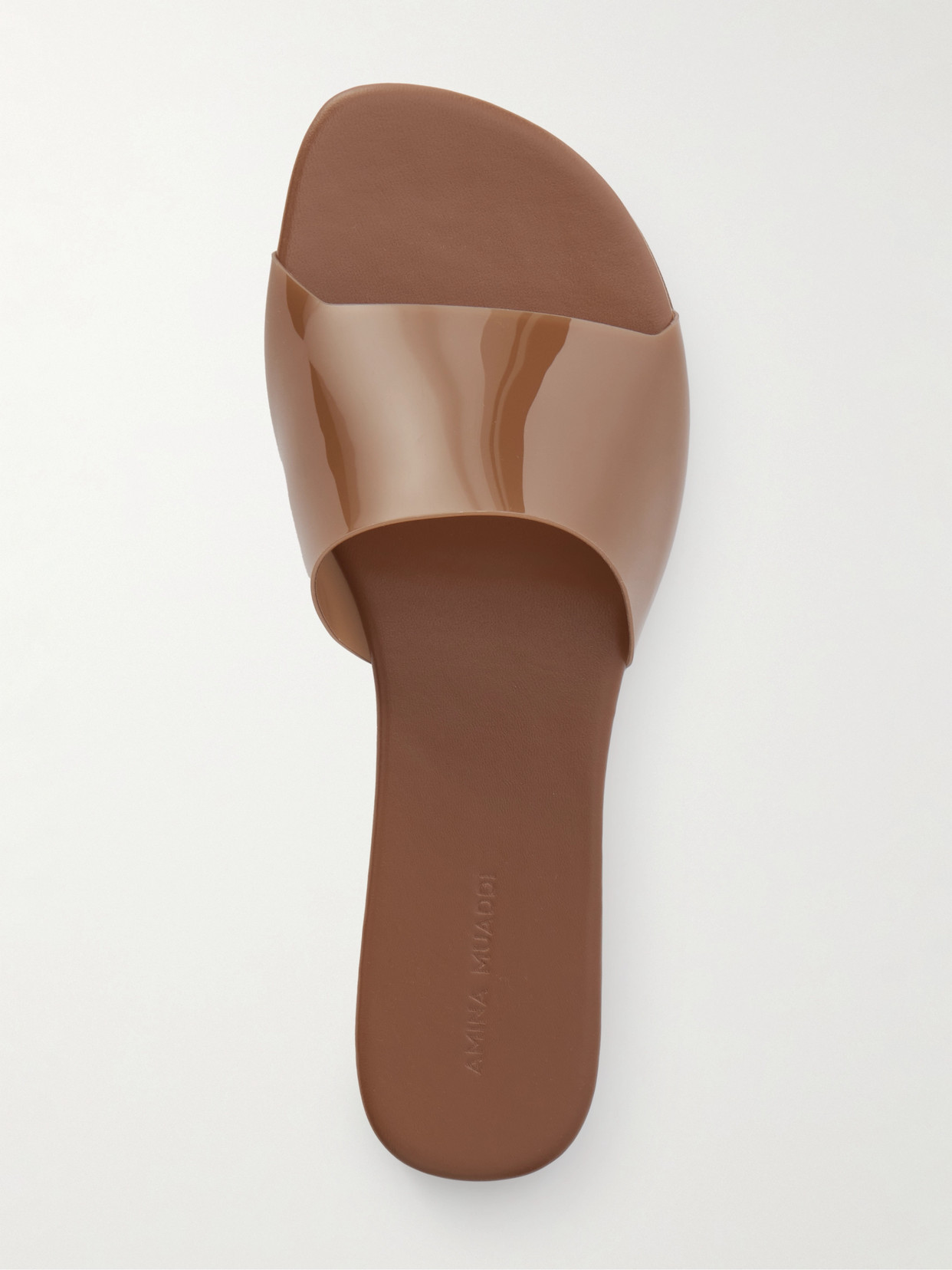 Amina Muaddi Bianca Slippers