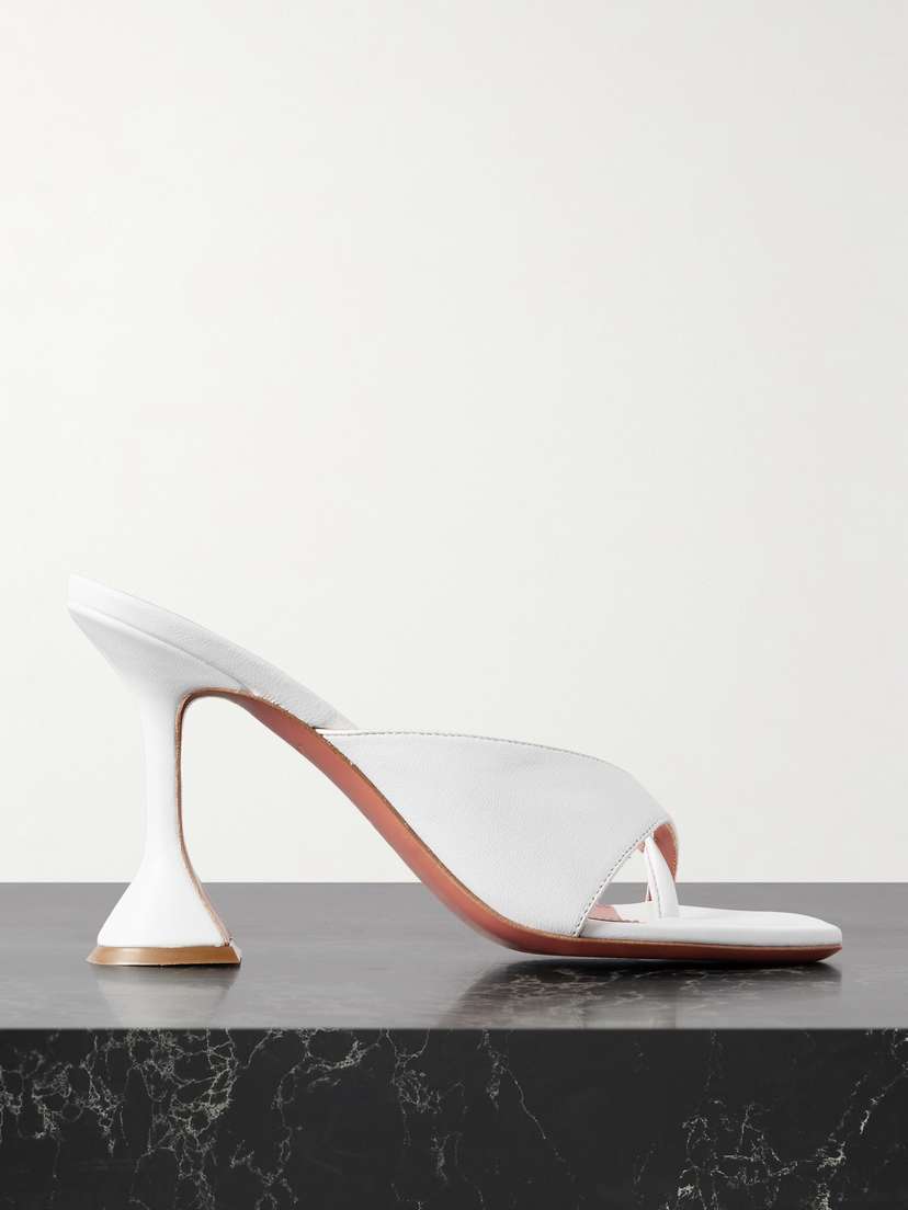 Amina Muaddi Shiona Leather Mules